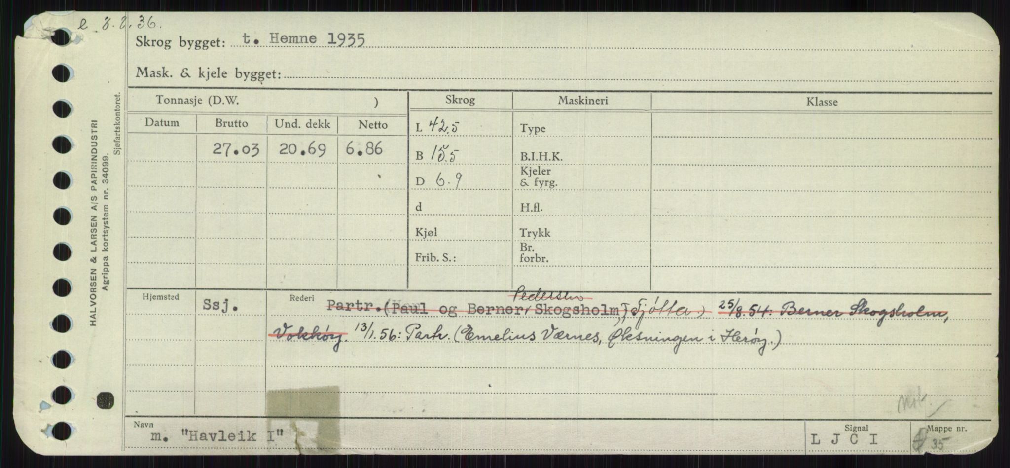 Sjøfartsdirektoratet med forløpere, Skipsmålingen, AV/RA-S-1627/H/Ha/L0002/0002: Fartøy, Eik-Hill / Fartøy, G-Hill, p. 655