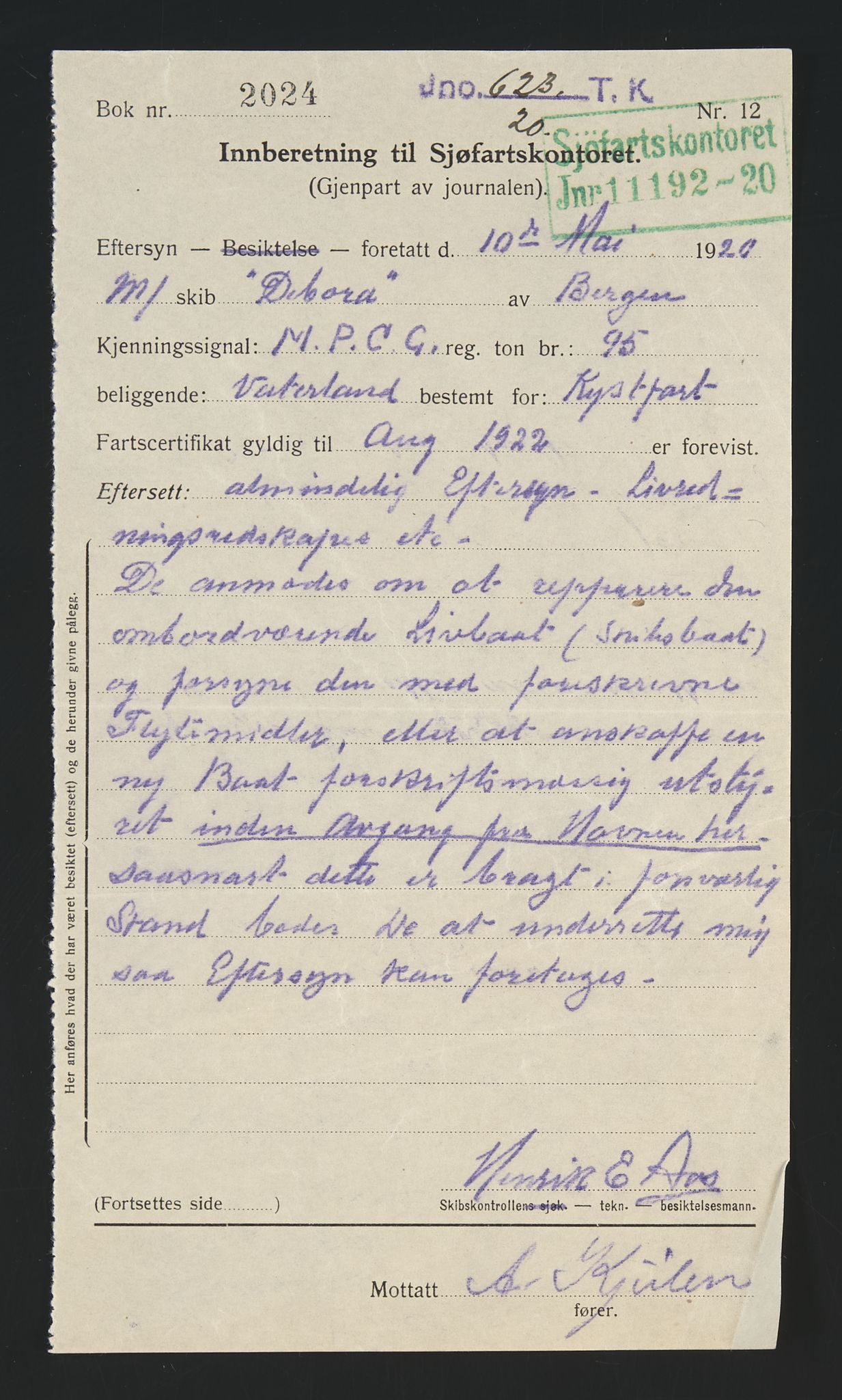 Sjøfartsdirektoratet med forløpere, skipsmapper slettede skip, AV/RA-S-4998/F/Fa/L0235: --, 1847-1930, p. 191