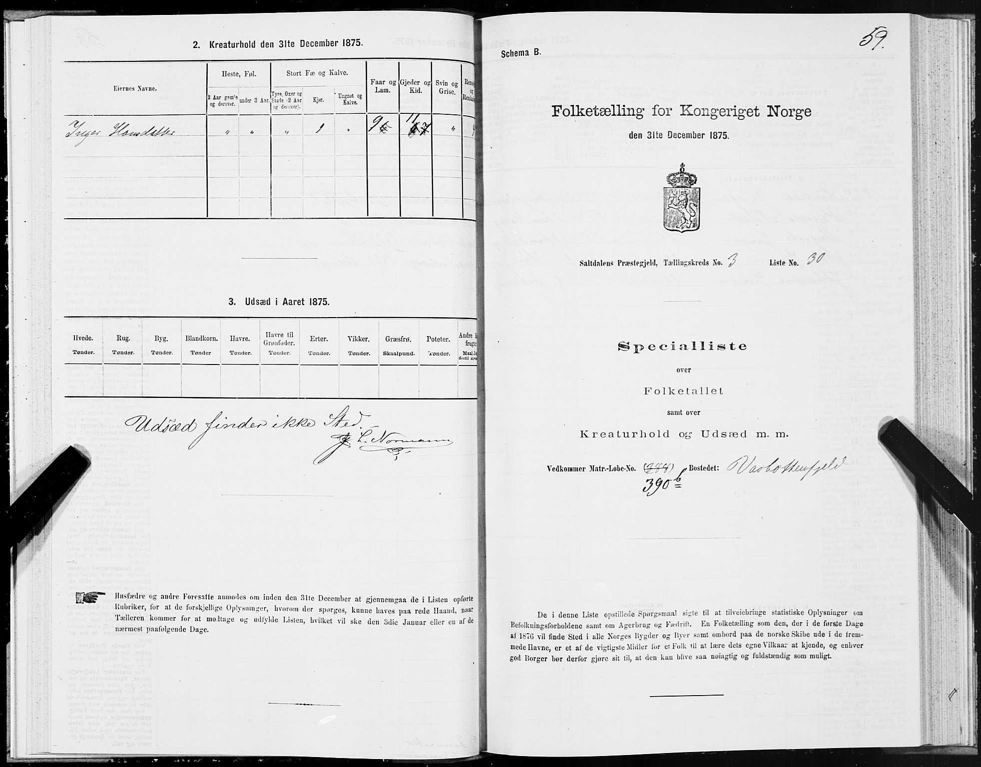 SAT, 1875 census for 1840P Saltdal, 1875, p. 2059