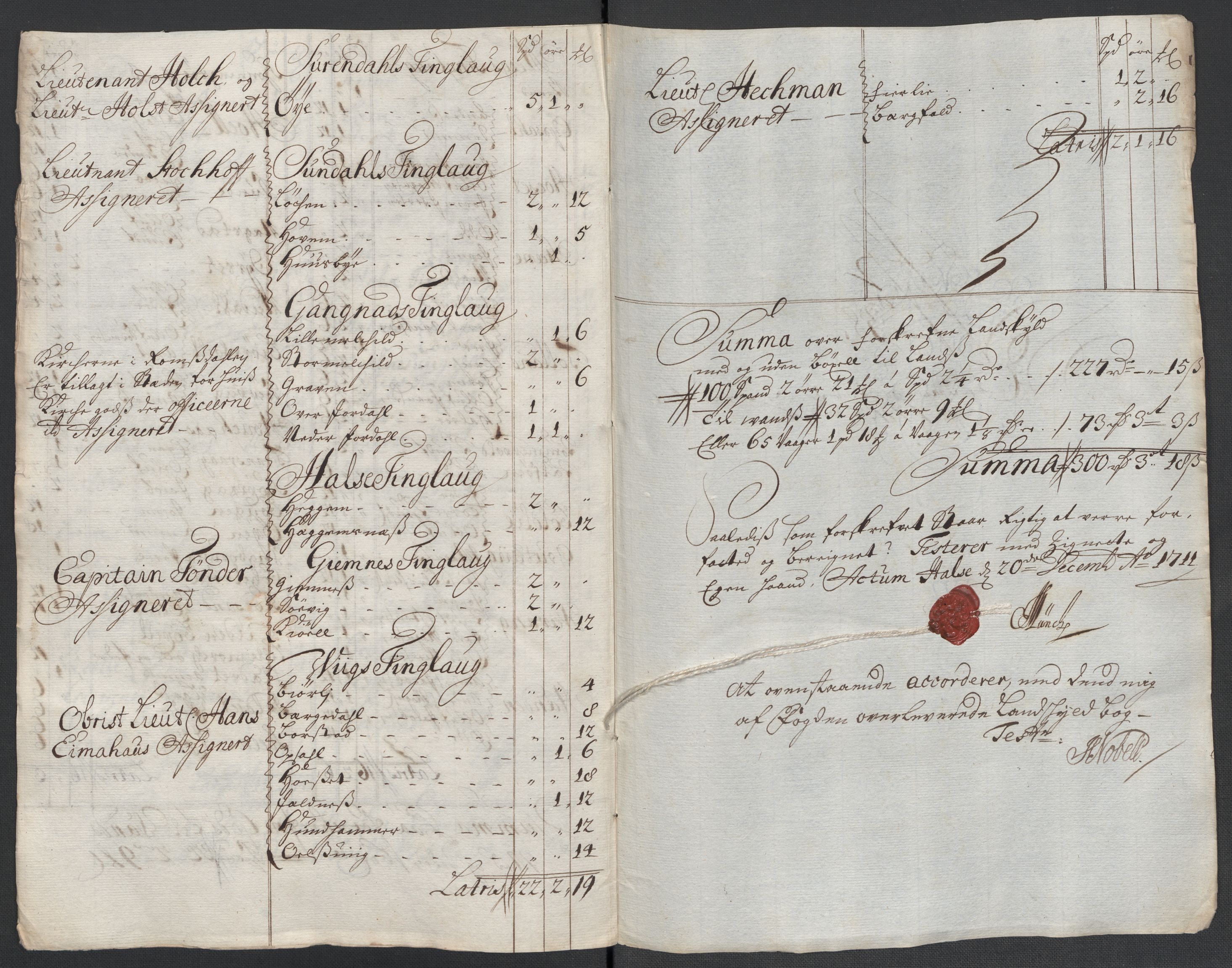 Rentekammeret inntil 1814, Reviderte regnskaper, Fogderegnskap, RA/EA-4092/R56/L3745: Fogderegnskap Nordmøre, 1711, p. 180