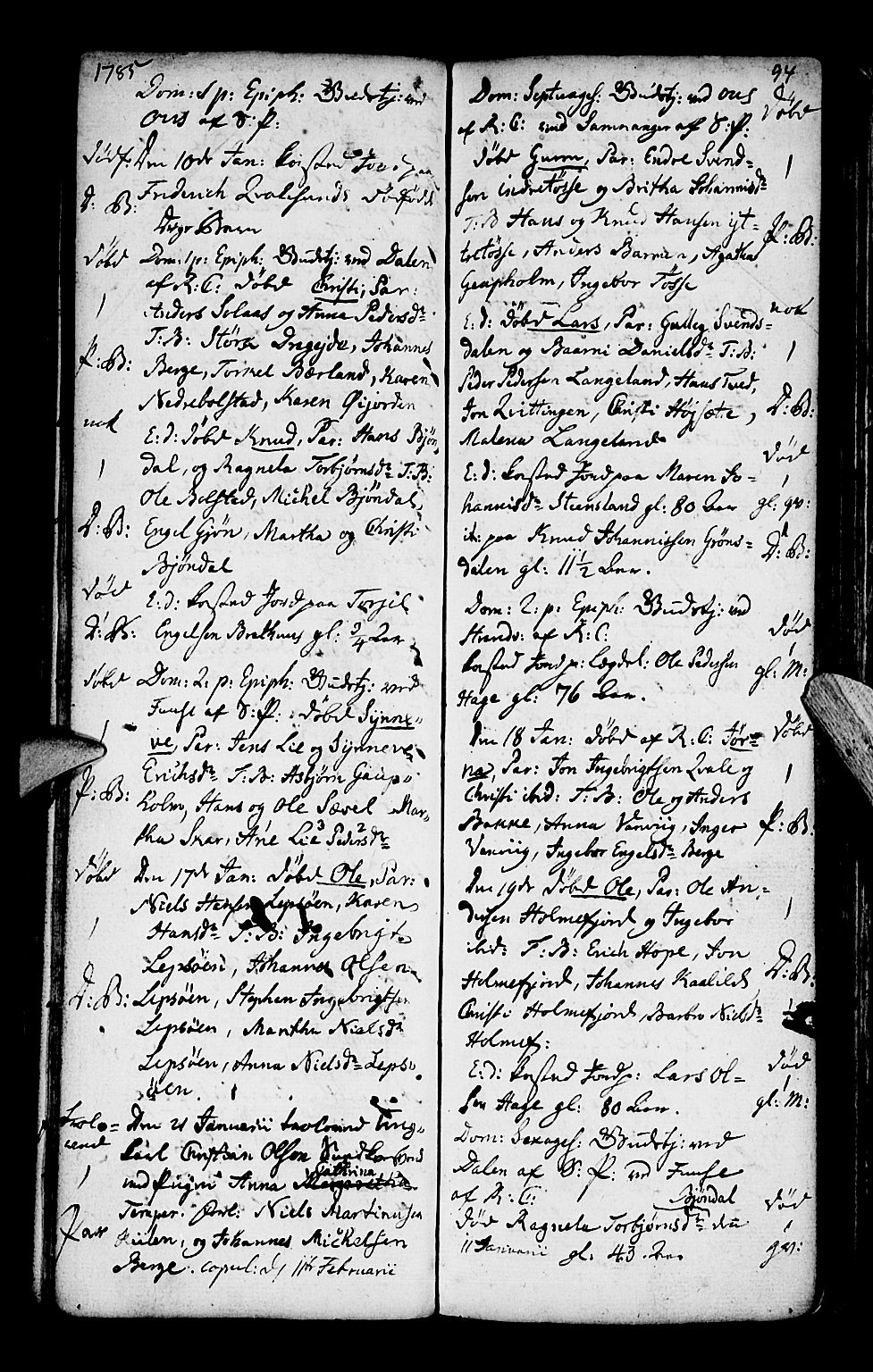 Os sokneprestembete, SAB/A-99929: Parish register (official) no. A 10, 1779-1788, p. 94