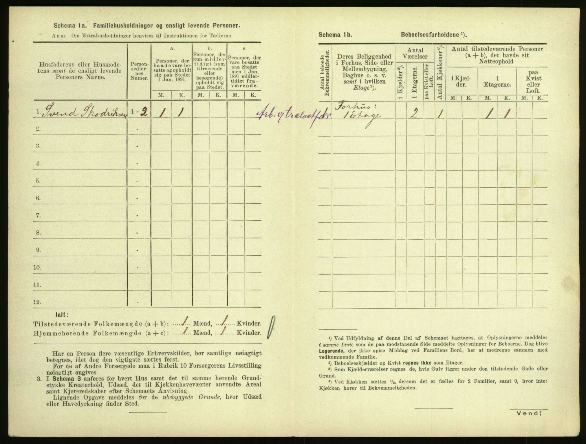 RA, 1891 census for 0904 Grimstad, 1891, p. 723