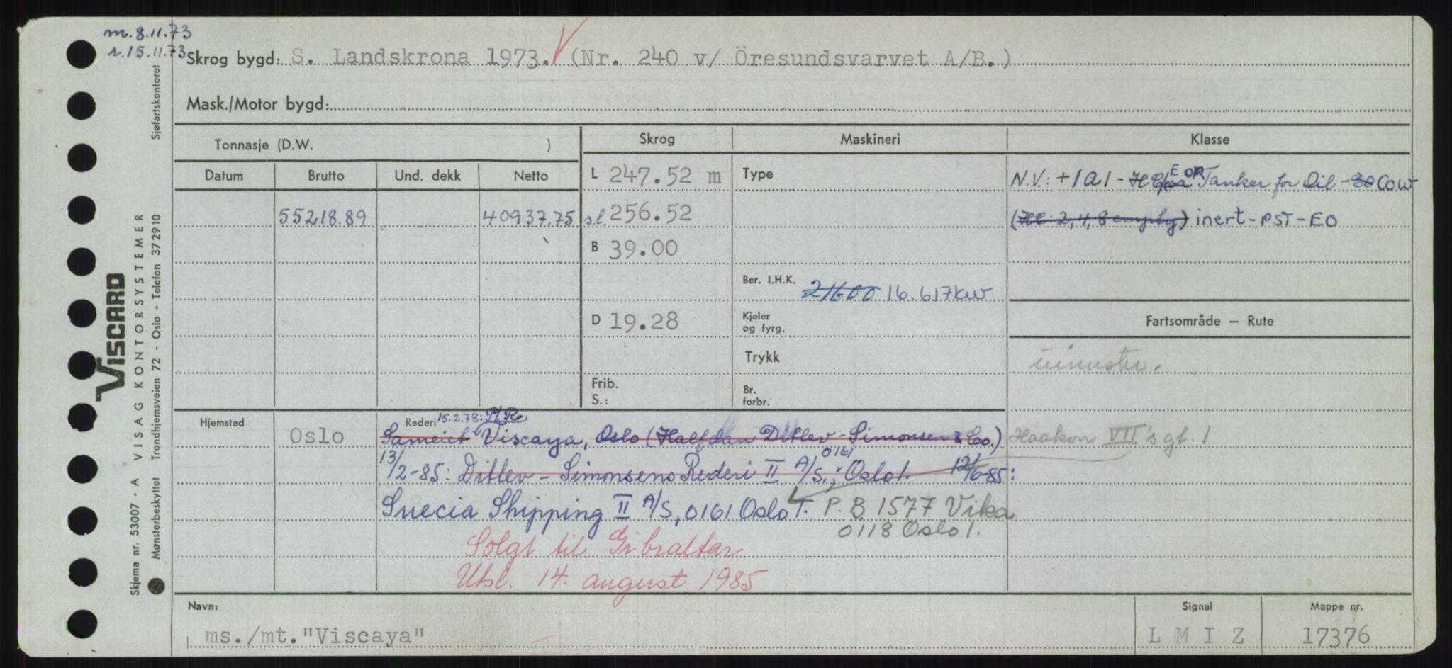 Sjøfartsdirektoratet med forløpere, Skipsmålingen, AV/RA-S-1627/H/Hd/L0042: Fartøy, Vi-We, p. 51