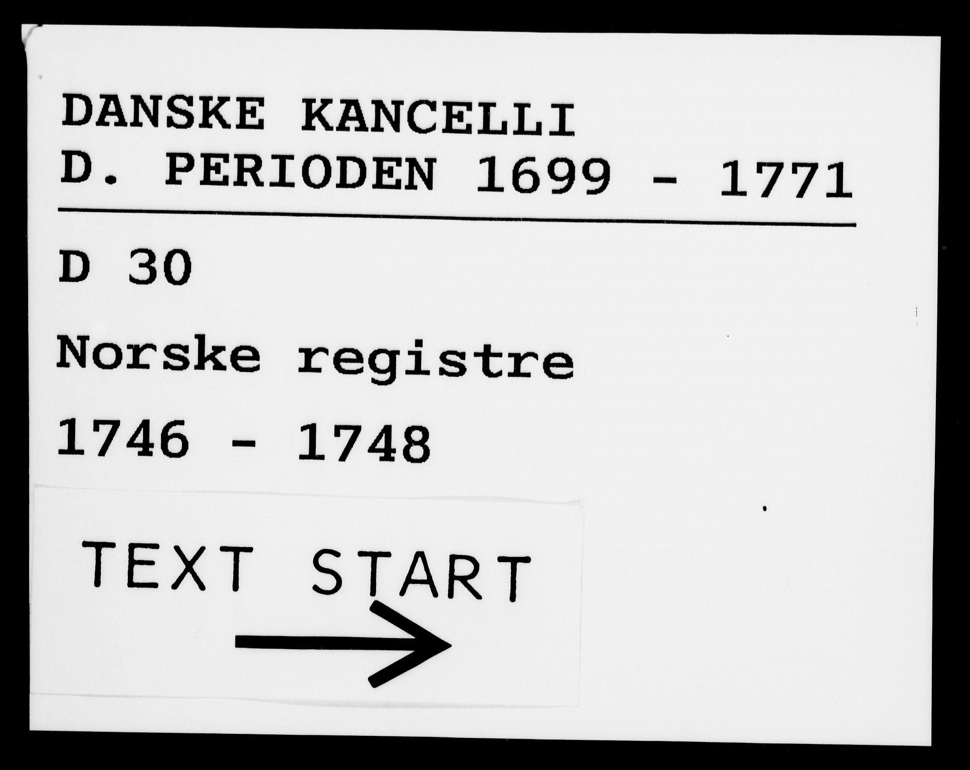 Danske Kanselli 1572-1799, AV/RA-EA-3023/F/Fc/Fca/Fcaa/L0035: Norske registre, 1746-1748