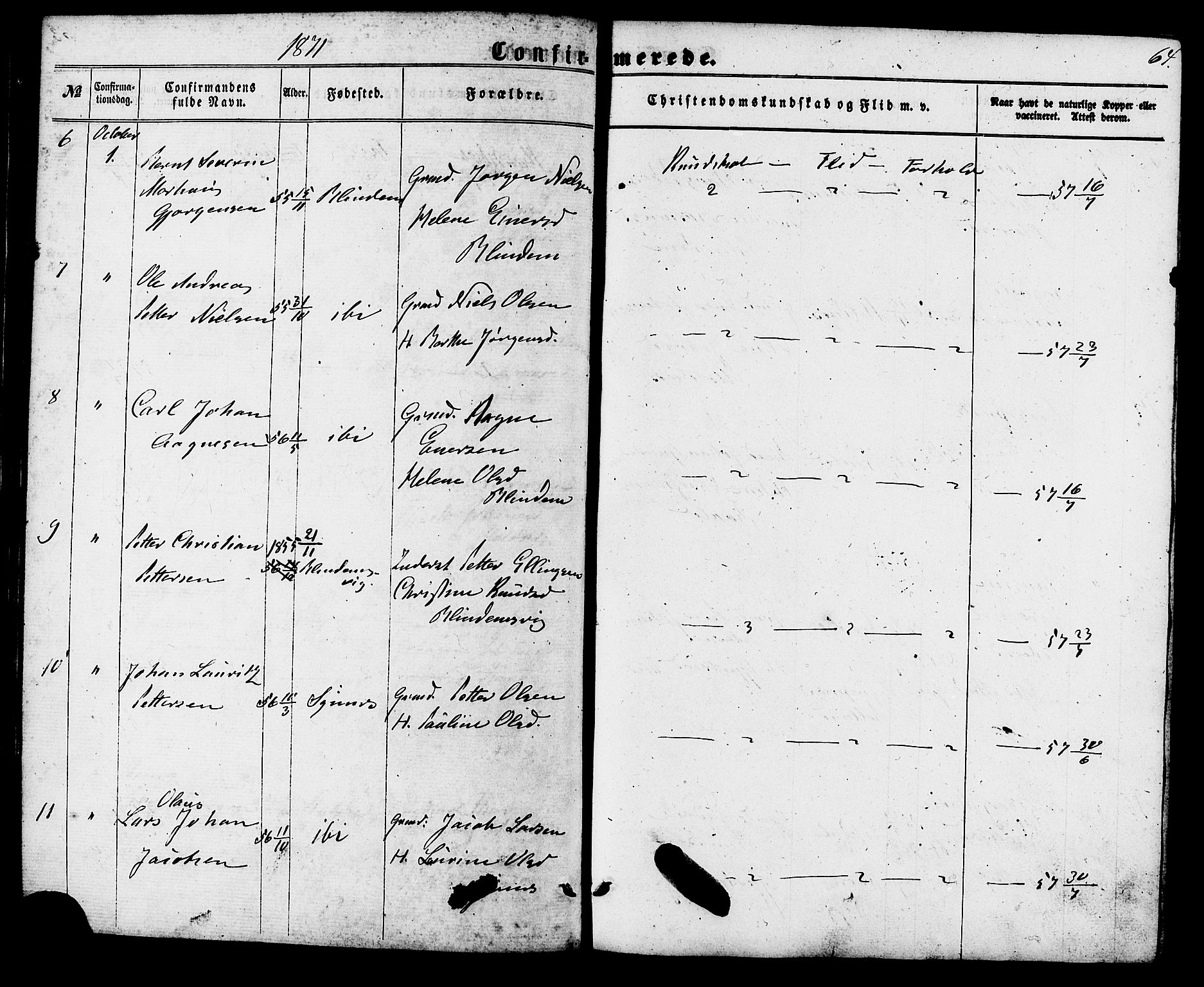 Ministerialprotokoller, klokkerbøker og fødselsregistre - Møre og Romsdal, AV/SAT-A-1454/537/L0518: Parish register (official) no. 537A02, 1862-1876, p. 64