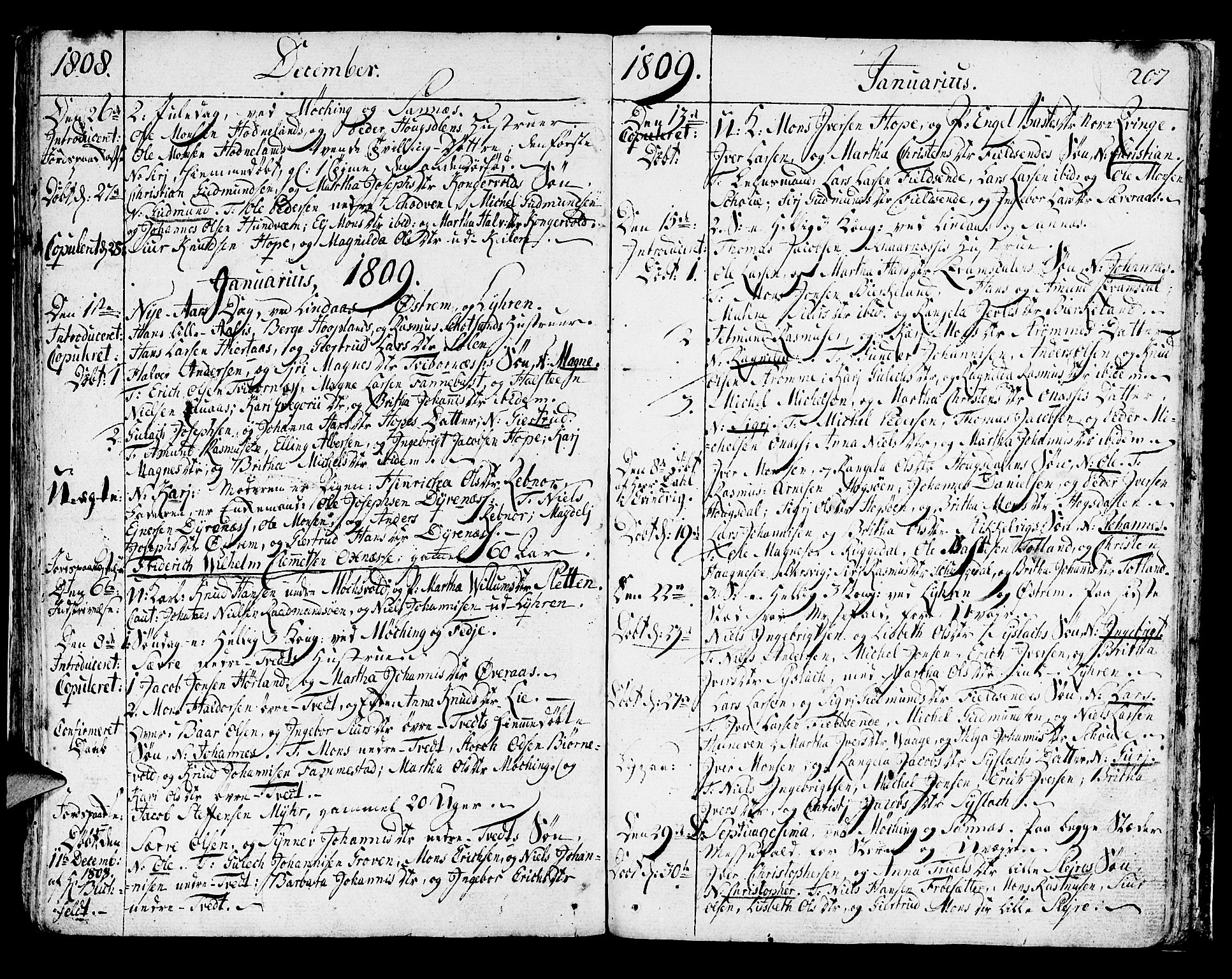 Lindås Sokneprestembete, AV/SAB-A-76701/H/Haa/Haaa/L0005: Parish register (official) no. A 5, 1791-1813, p. 207