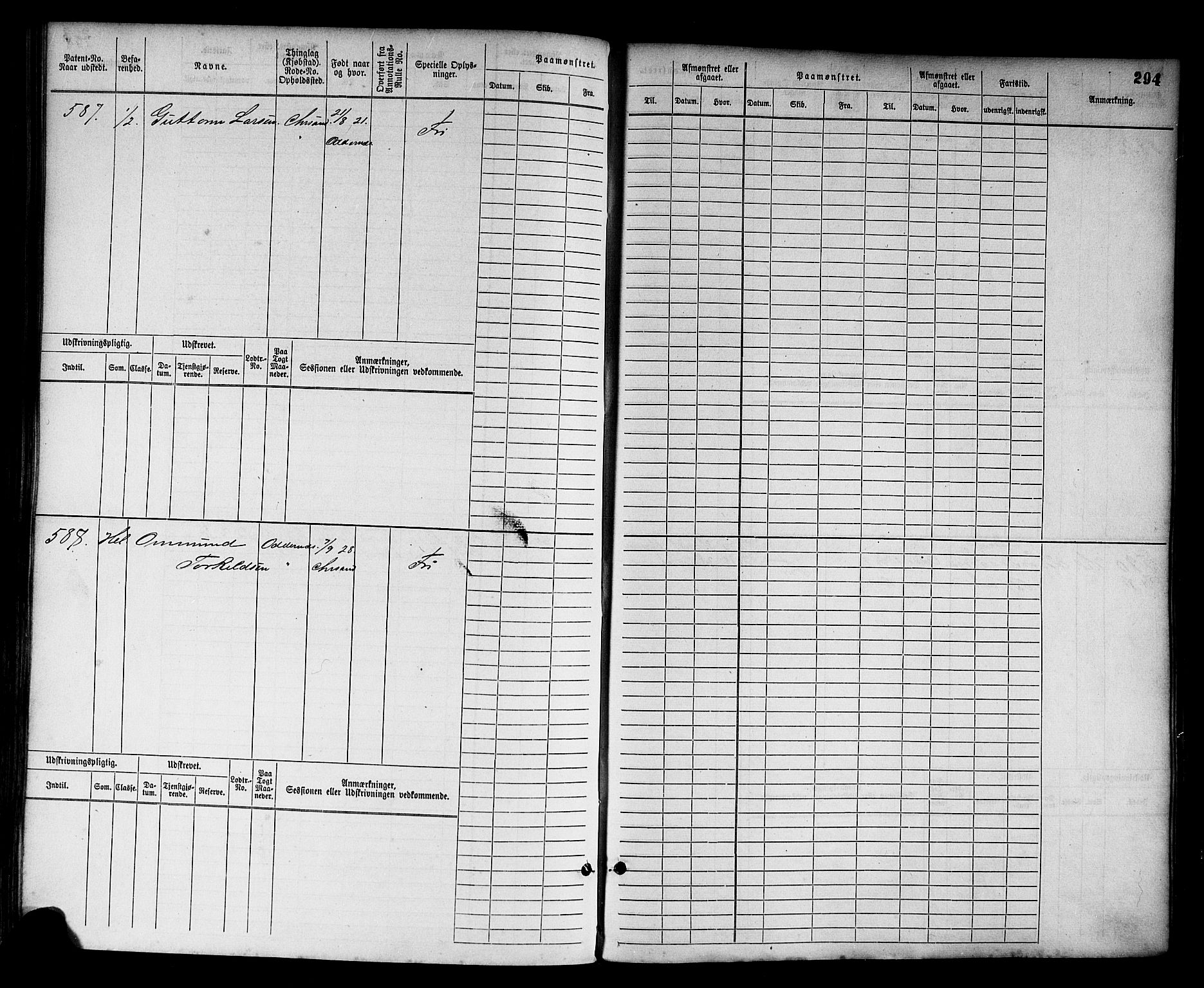 Kristiansand mønstringskrets, AV/SAK-2031-0015/F/Fb/L0003: Hovedrulle nr 1-762, I-10, 1860-1911, p. 310