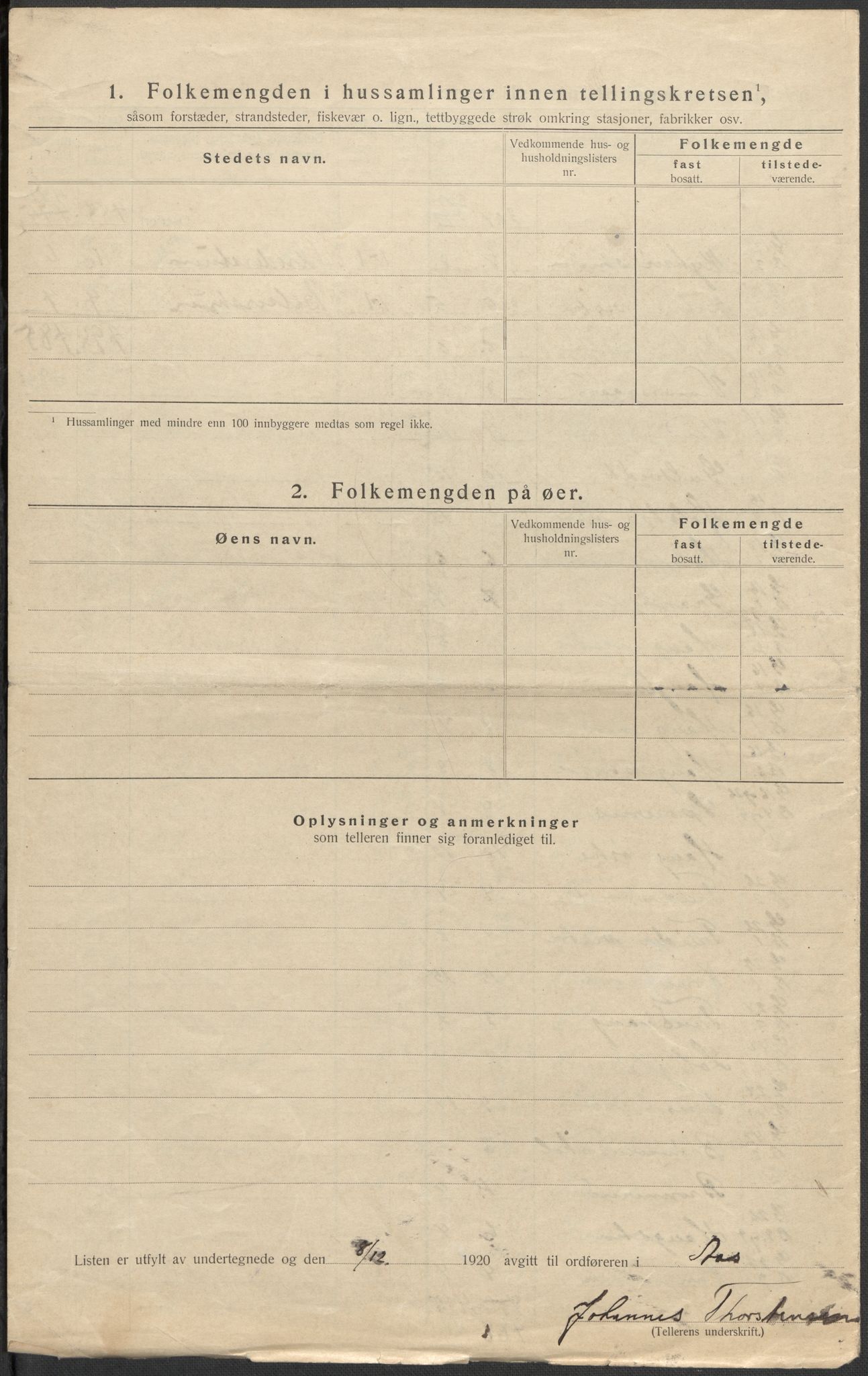 SAO, 1920 census for Ås, 1920, p. 8
