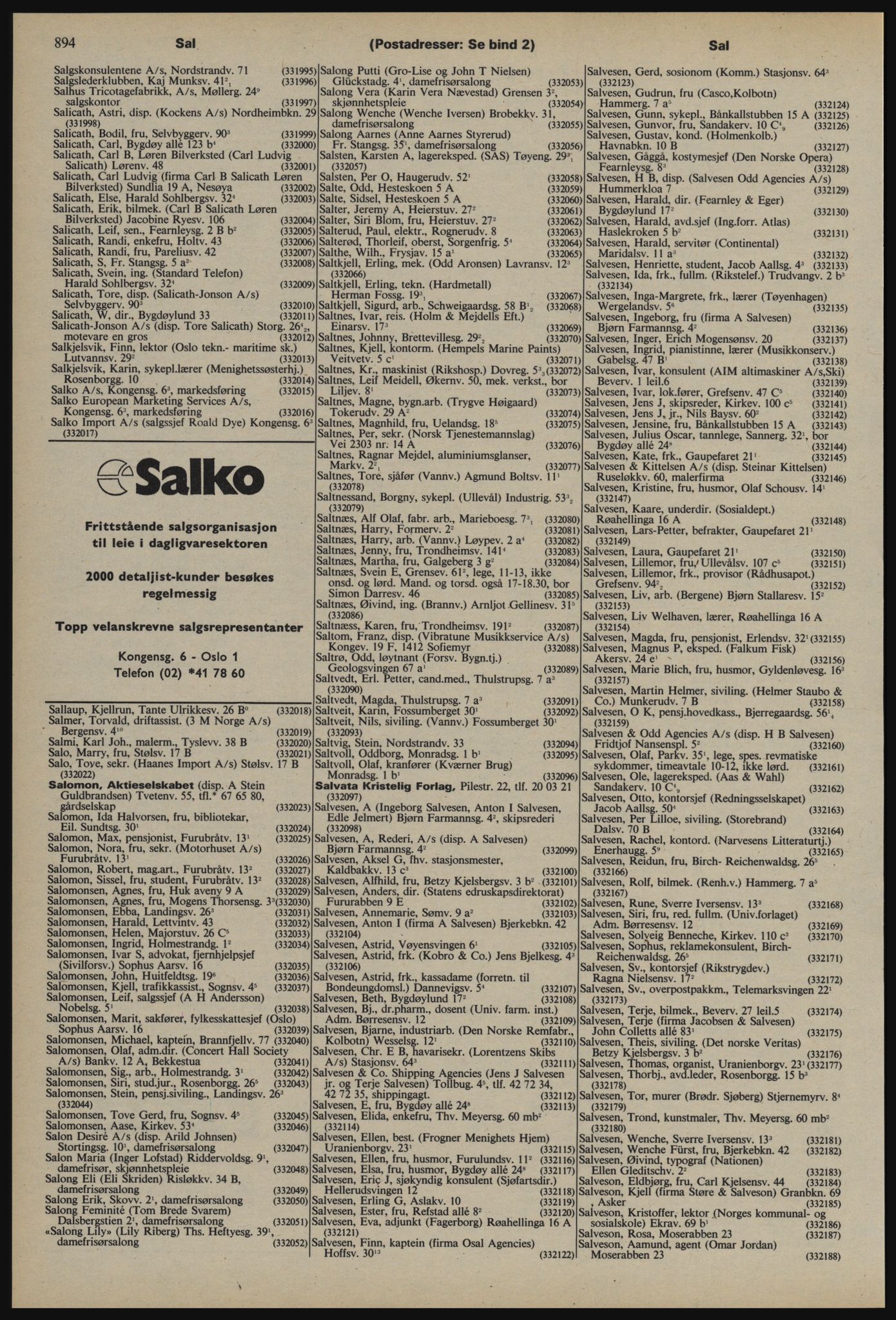 Kristiania/Oslo adressebok, PUBL/-, 1976-1977, p. 894