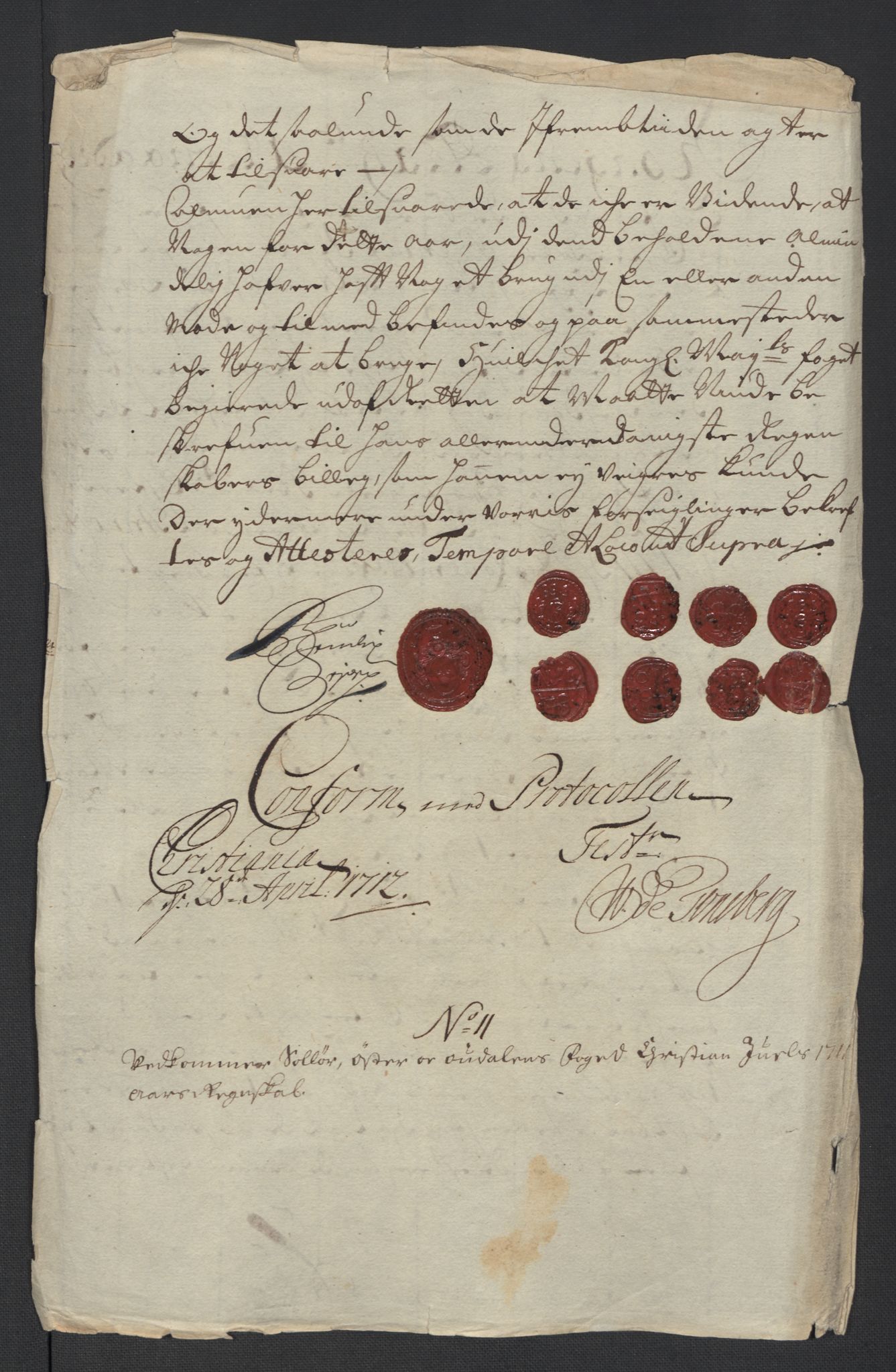 Rentekammeret inntil 1814, Reviderte regnskaper, Fogderegnskap, AV/RA-EA-4092/R13/L0848: Fogderegnskap Solør, Odal og Østerdal, 1711, p. 212