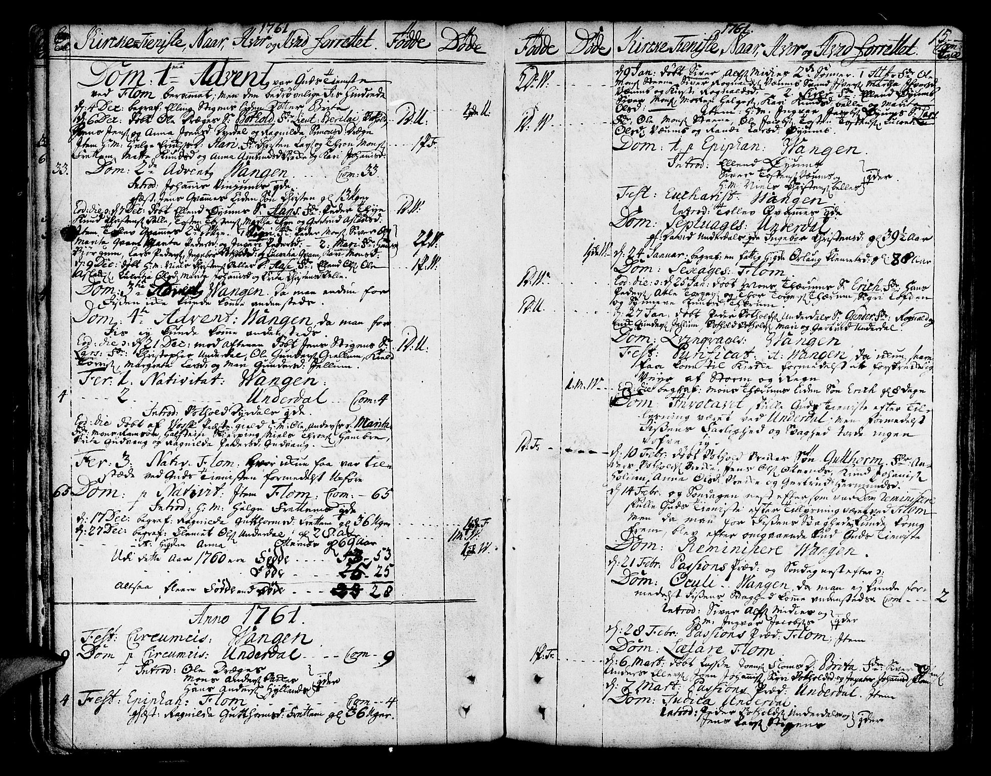 Aurland sokneprestembete, SAB/A-99937/H/Ha/Haa/L0004: Parish register (official) no. A 4, 1756-1801, p. 15