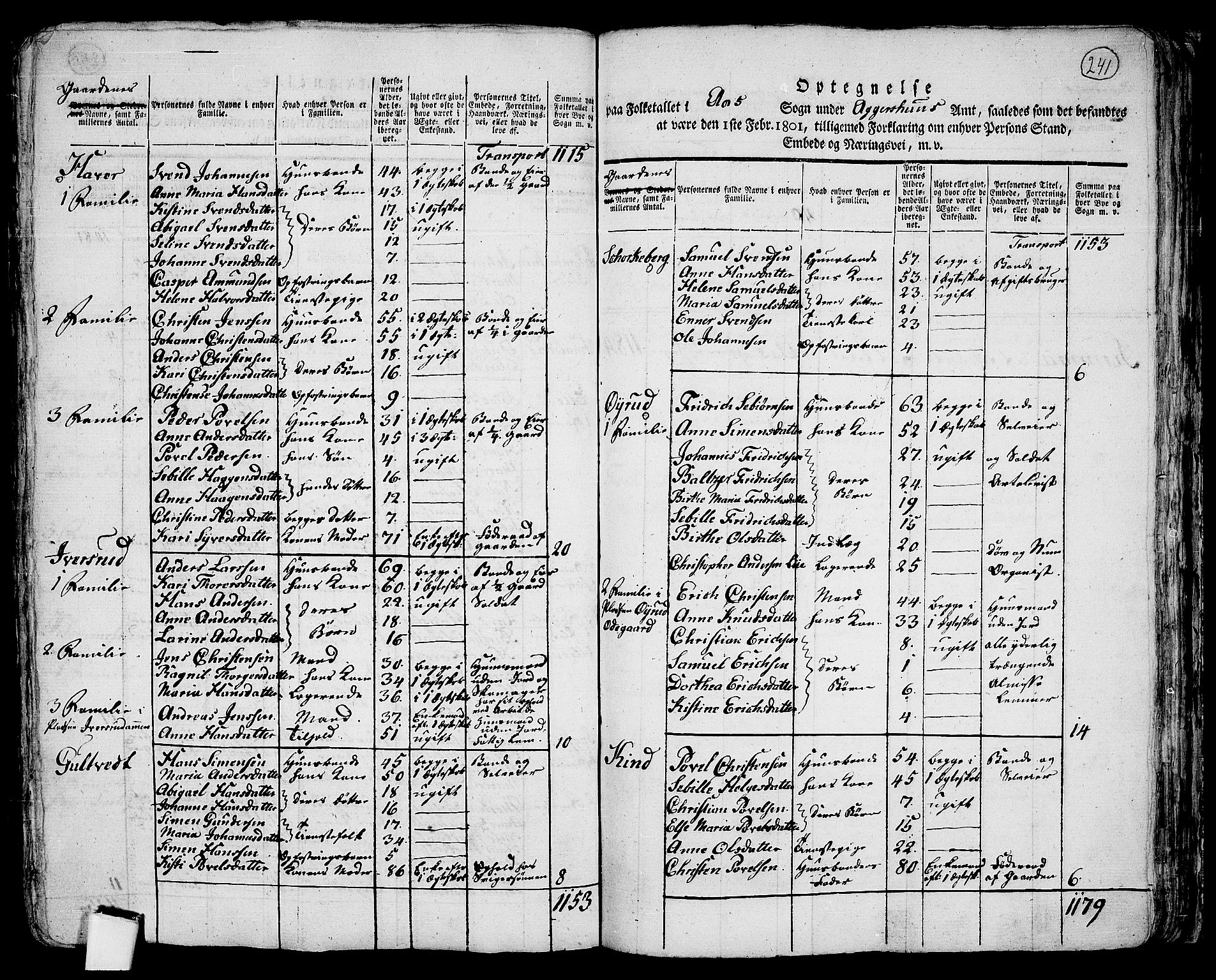 RA, 1801 census for 0214P Ås, 1801, p. 240b-241a