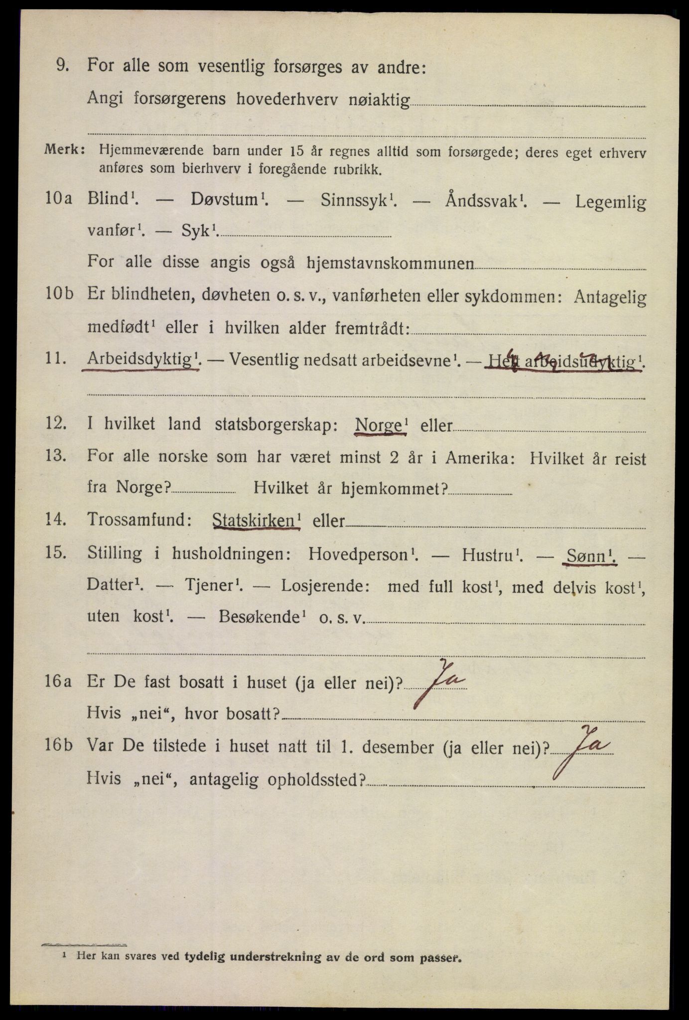 SAKO, 1920 census for Øvre Sandsvær, 1920, p. 1601