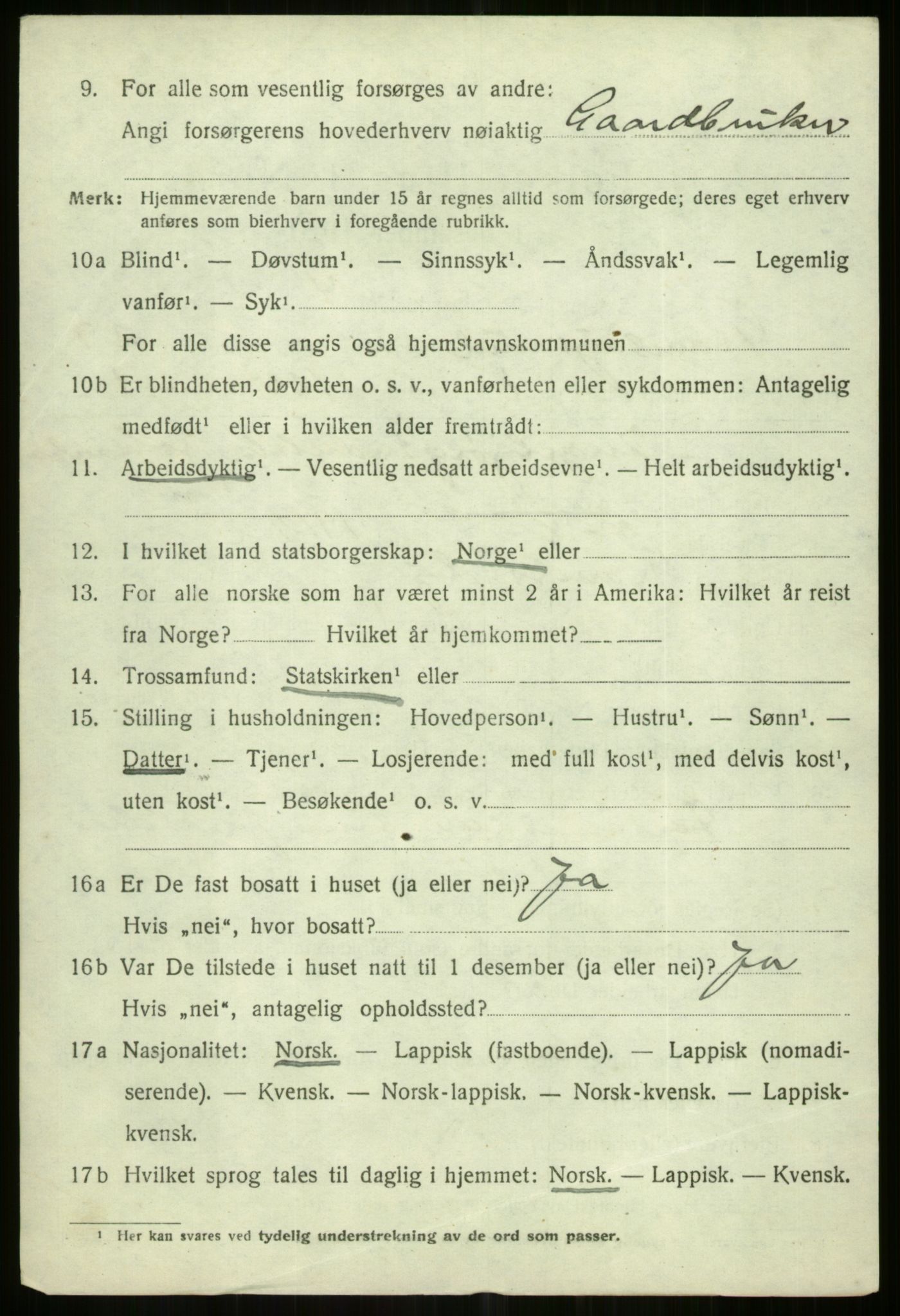 SATØ, 1920 census for Tromsøysund, 1920, p. 13237