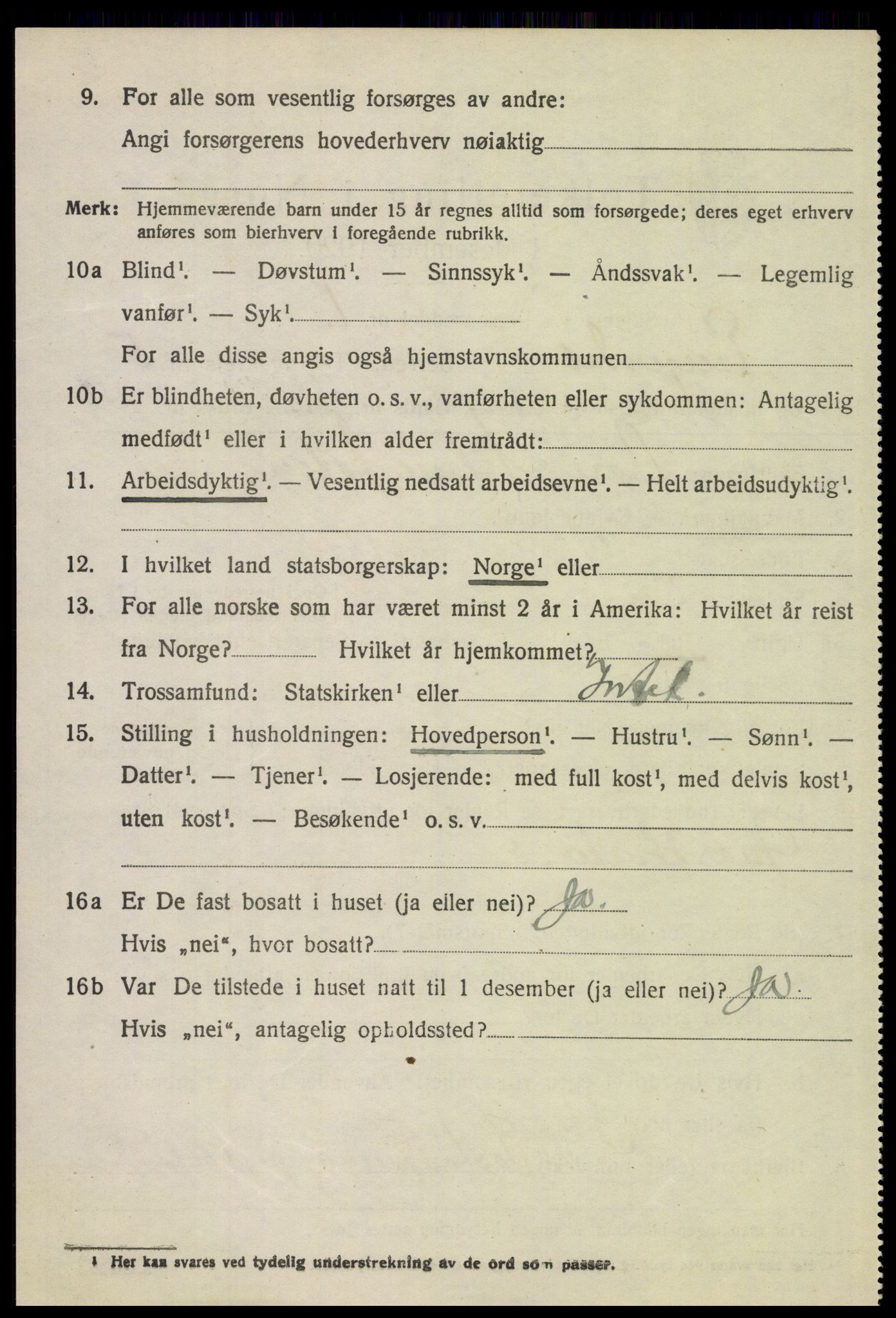 SAH, 1920 census for Engerdal, 1920, p. 2556