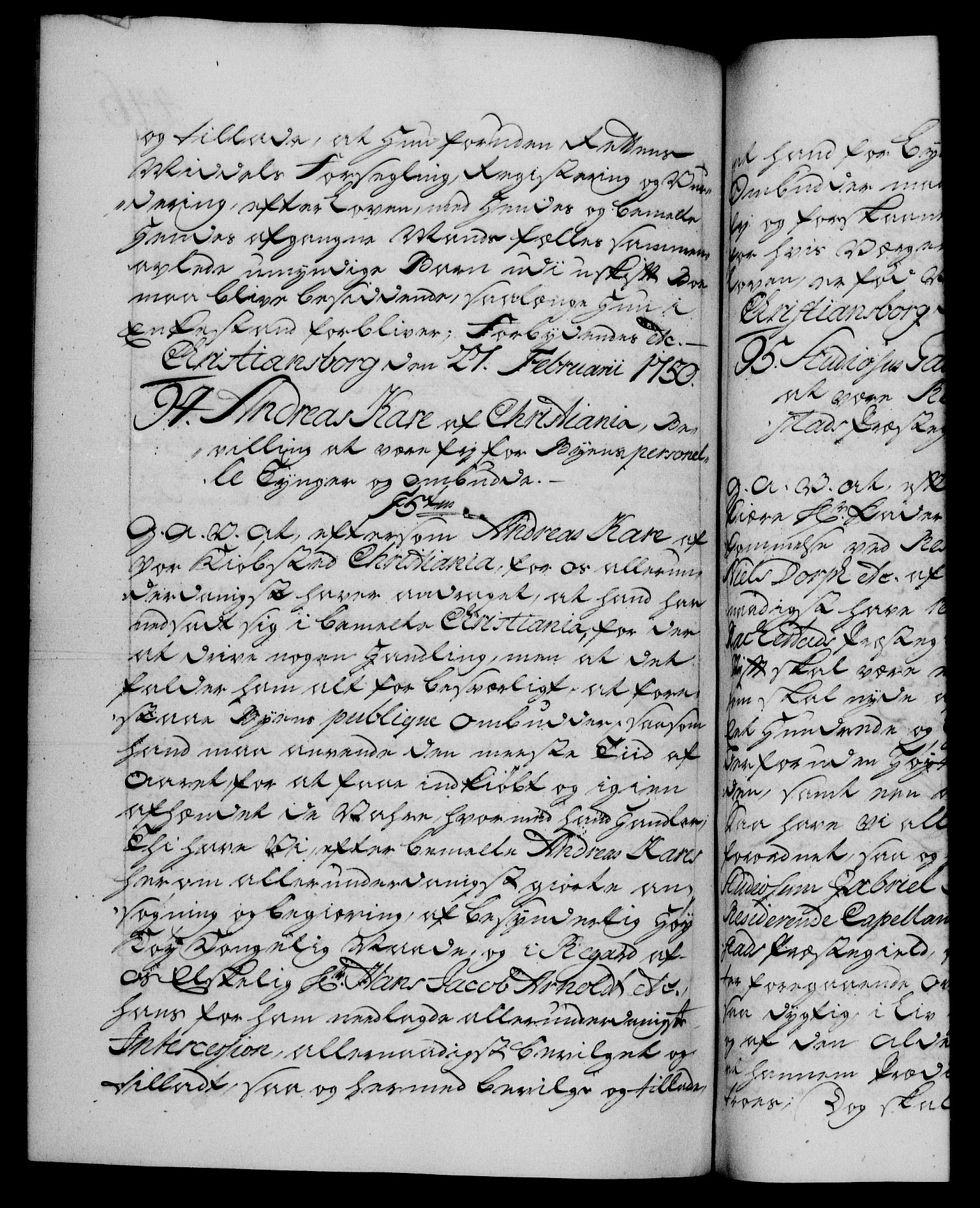 Danske Kanselli 1572-1799, RA/EA-3023/F/Fc/Fca/Fcaa/L0036: Norske registre, 1749-1750, p. 446b