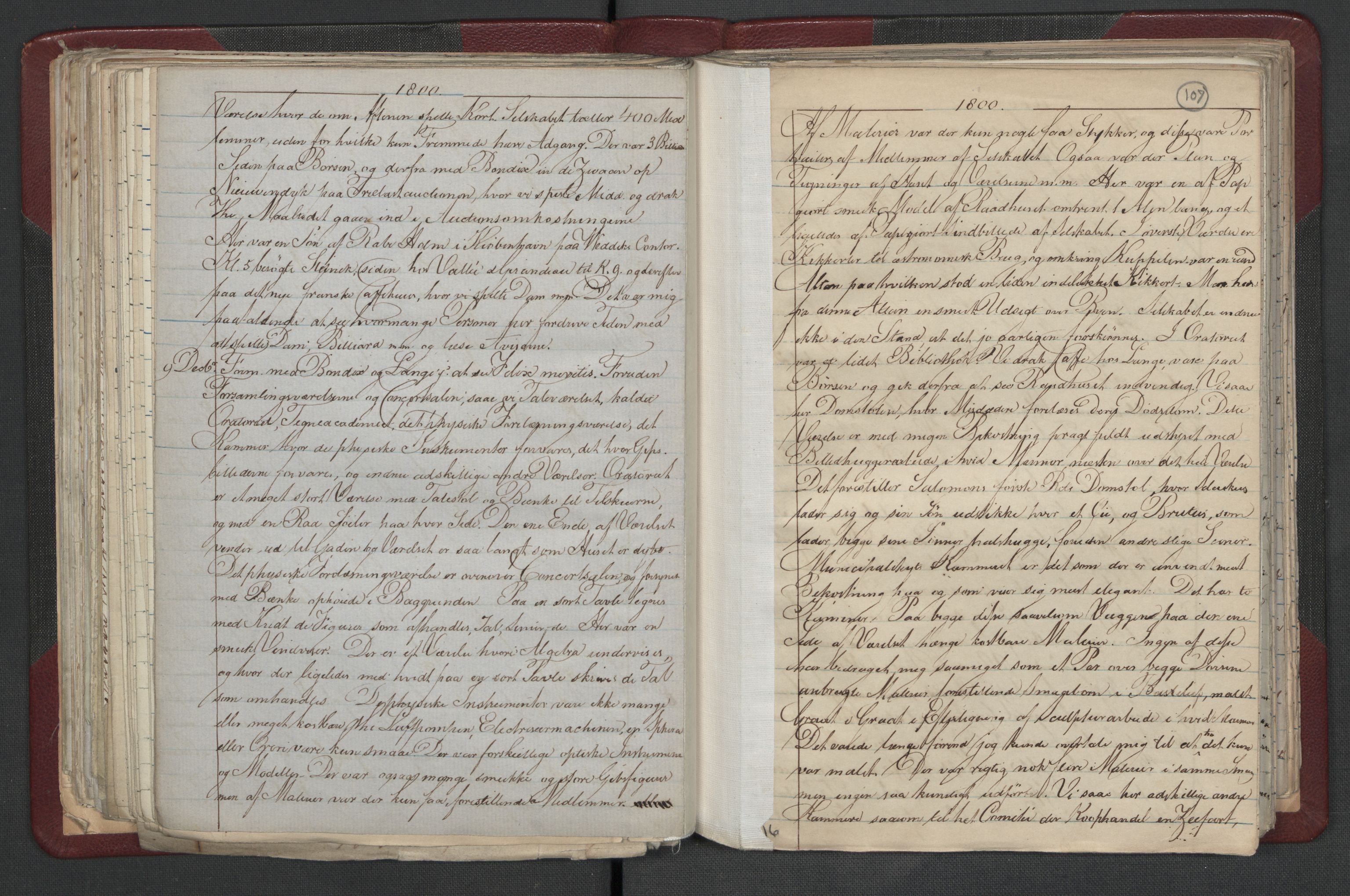 Meltzer, Fredrik, AV/RA-PA-0028/F/L0001: Dagbok for årene 1796-1808, 1811, 1817, 1796-1817, p. 106b-107a