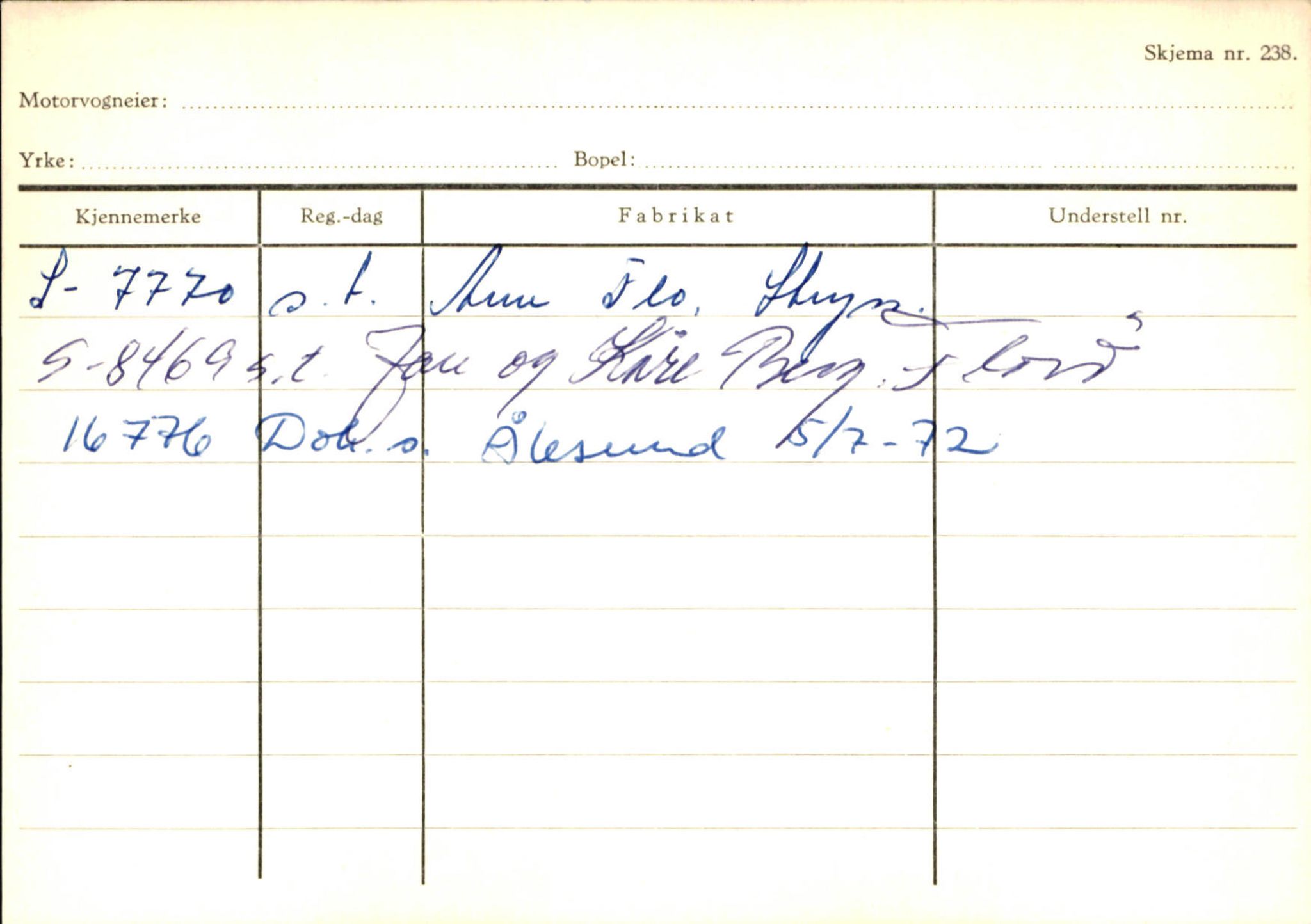 Statens vegvesen, Sogn og Fjordane vegkontor, AV/SAB-A-5301/4/F/L0131: Eigarregister Høyanger P-Å. Stryn S-Å, 1945-1975, p. 2489