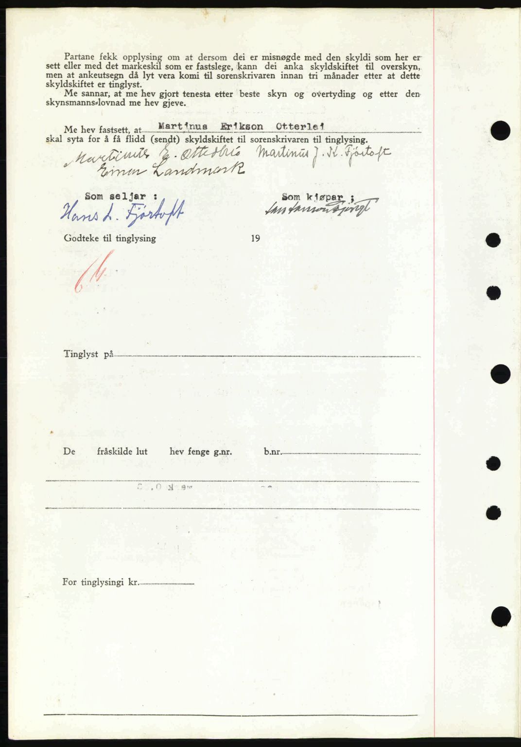 Nordre Sunnmøre sorenskriveri, AV/SAT-A-0006/1/2/2C/2Ca: Mortgage book no. A13, 1942-1942, Diary no: : 417/1942