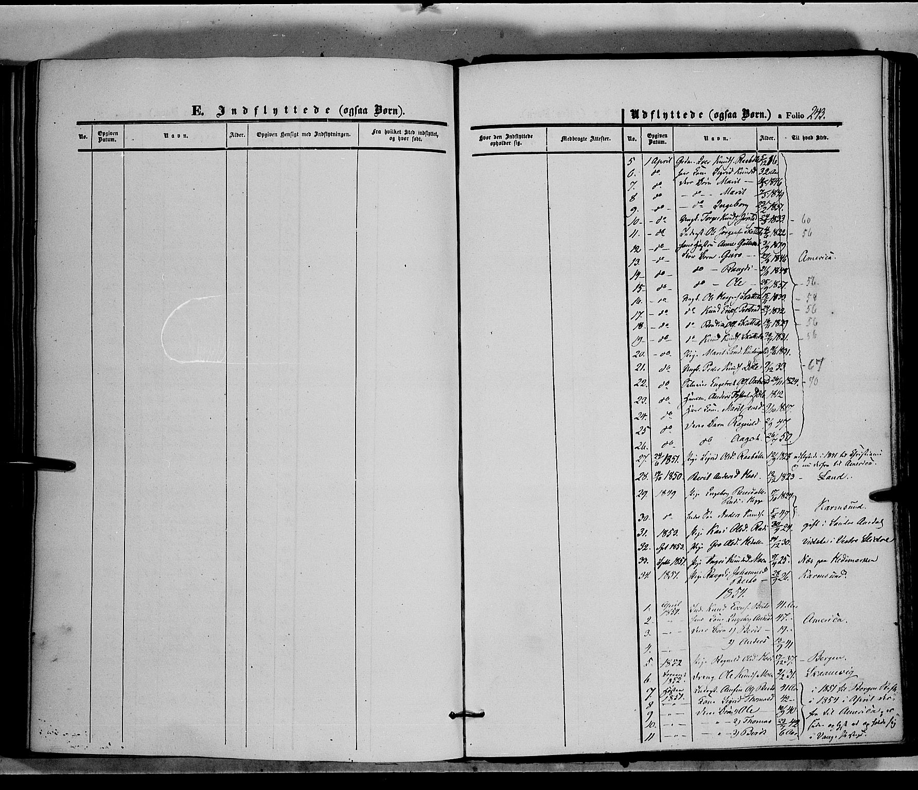 Øystre Slidre prestekontor, SAH/PREST-138/H/Ha/Haa/L0001: Parish register (official) no. 1, 1849-1874, p. 242