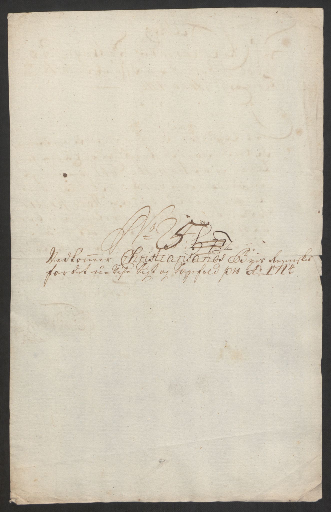 Rentekammeret inntil 1814, Reviderte regnskaper, Byregnskaper, RA/EA-4066/R/Rm/L0285: [M18] Sikt og sakefall, 1681-1718, p. 439