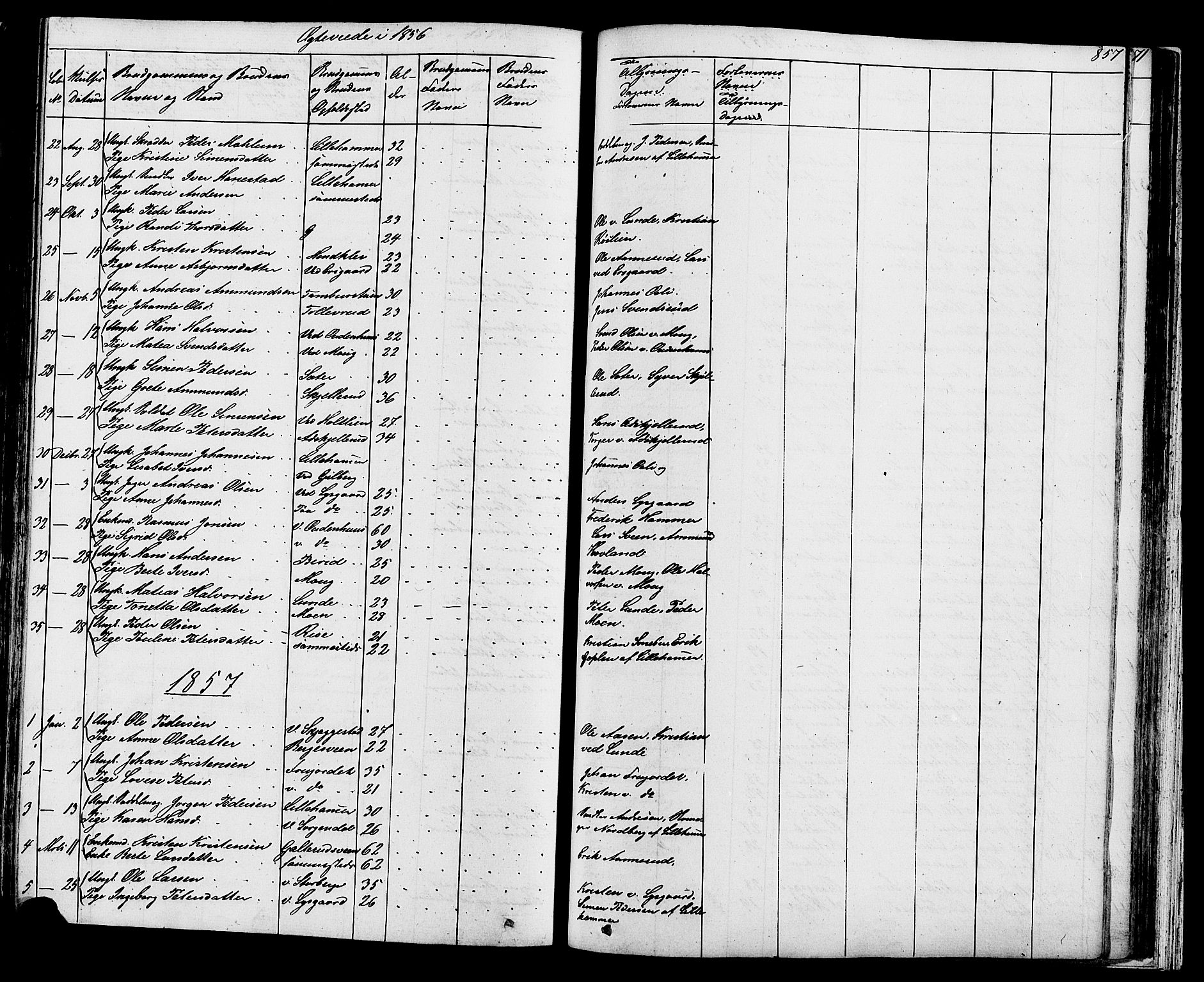 Fåberg prestekontor, SAH/PREST-086/H/Ha/Hab/L0007: Parish register (copy) no. 7, 1856-1891, p. 856-857