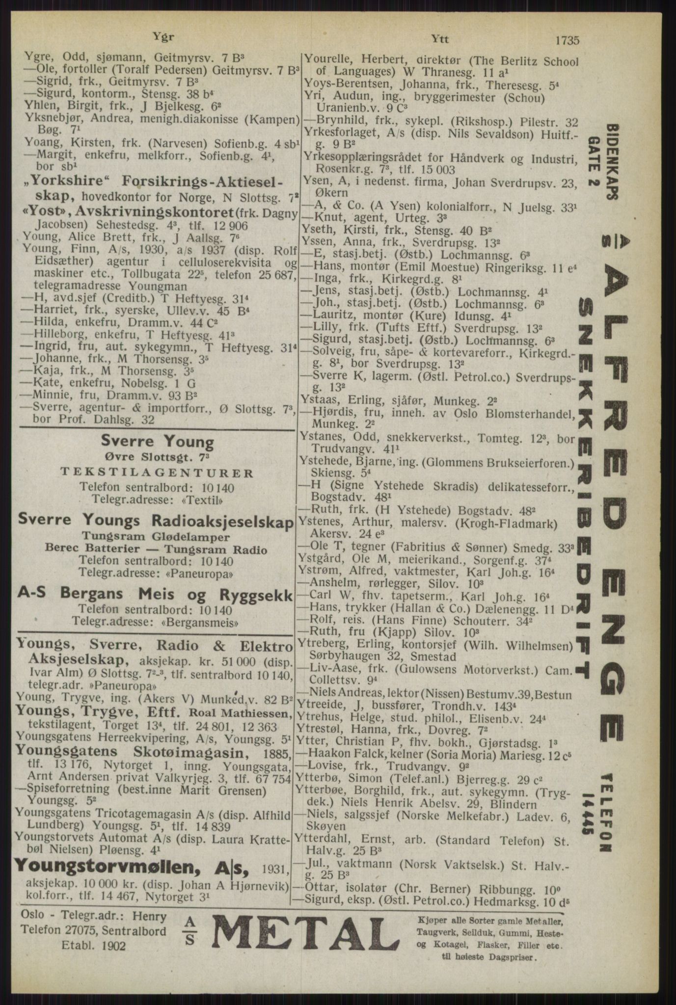 Kristiania/Oslo adressebok, PUBL/-, 1944, p. 1735