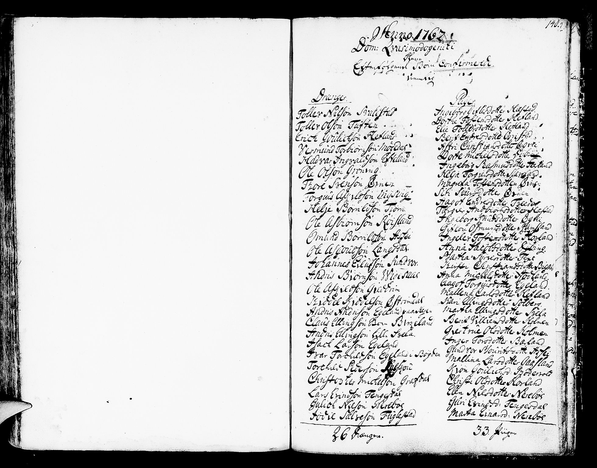 Helleland sokneprestkontor, SAST/A-101810: Parish register (official) no. A 2 /1, 1762-1791, p. 148