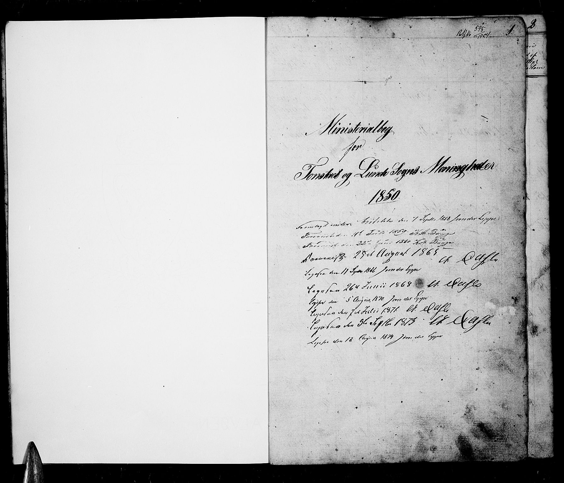 Sirdal sokneprestkontor, AV/SAK-1111-0036/F/Fb/Fbb/L0002: Parish register (copy) no. B 2, 1848-1878, p. 1