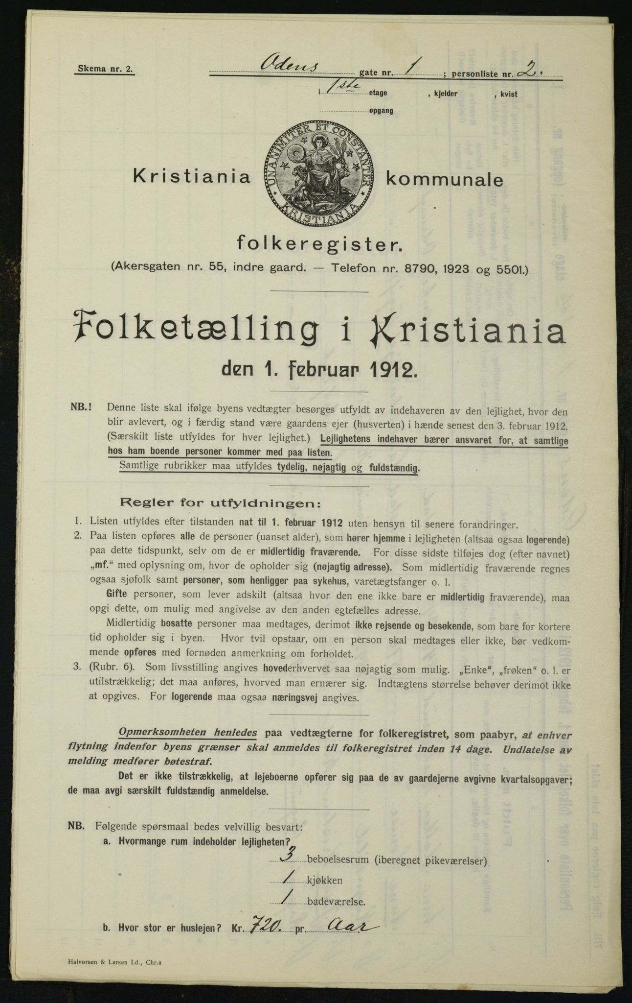 OBA, Municipal Census 1912 for Kristiania, 1912, p. 75178