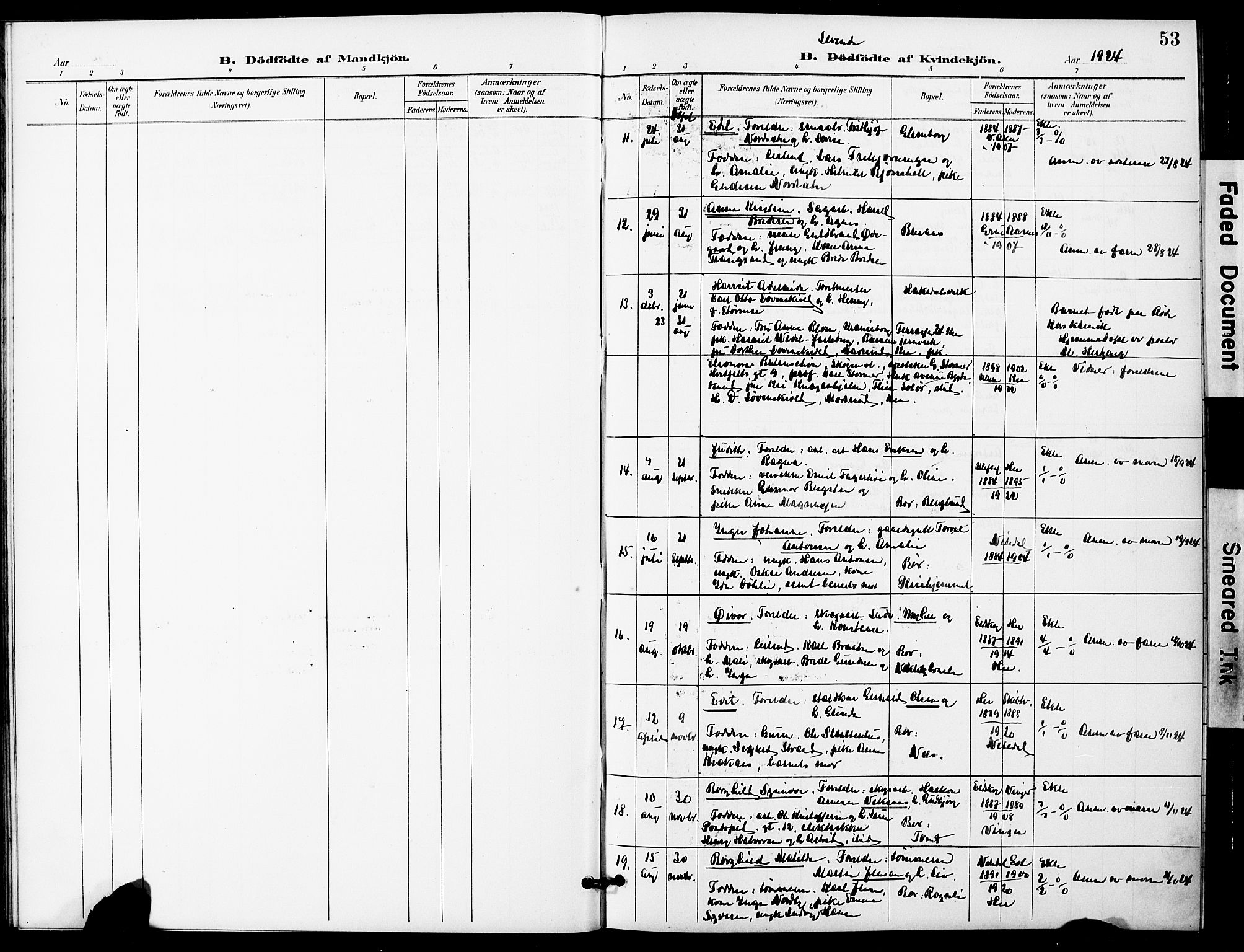 Nittedal prestekontor Kirkebøker, AV/SAO-A-10365a/G/Gb/L0003: Parish register (copy) no. II 3, 1902-1924, p. 53