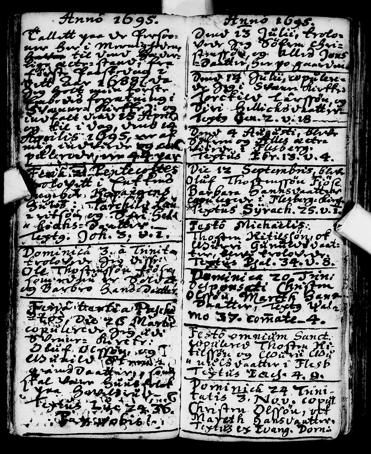 Flesberg kirkebøker, SAKO/A-18/F/Fa/L0001: Parish register (official) no. I 1, 1688-1725