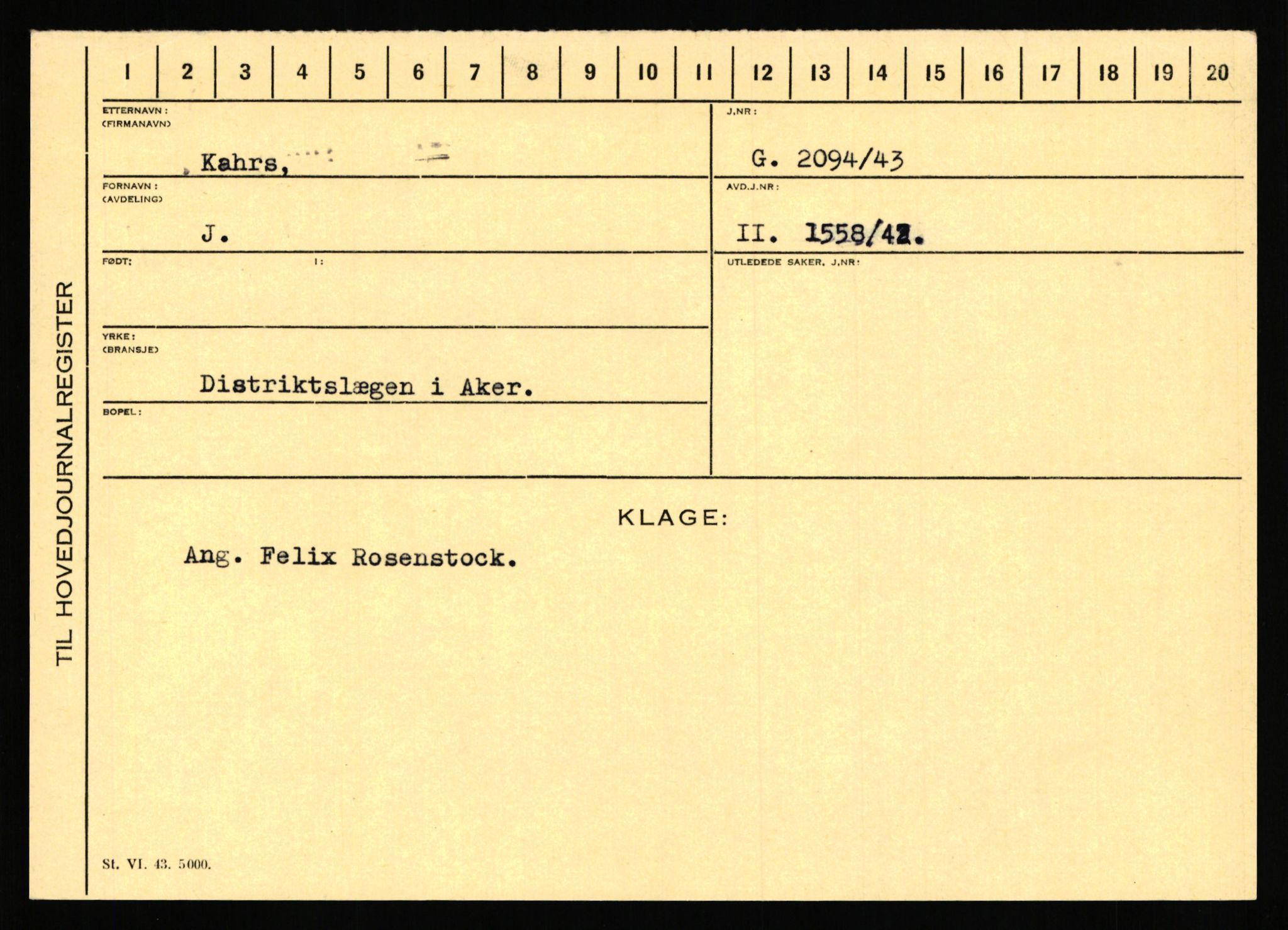 Statspolitiet - Hovedkontoret / Osloavdelingen, AV/RA-S-1329/C/Ca/L0008: Johan(nes)sen - Knoph, 1943-1945, p. 3100