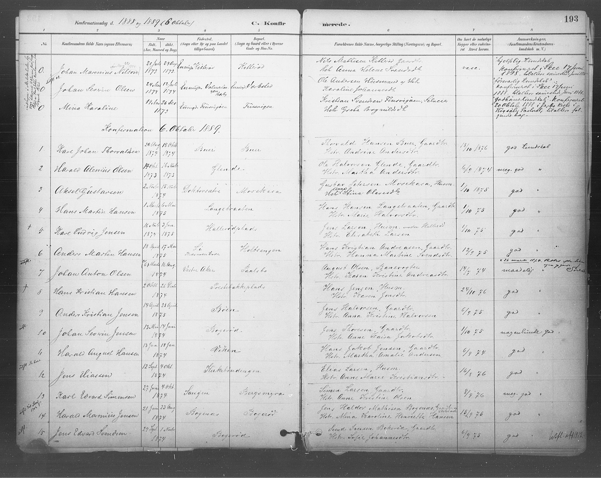 Idd prestekontor Kirkebøker, SAO/A-10911/F/Fb/L0002: Parish register (official) no. II 2, 1882-1923, p. 193