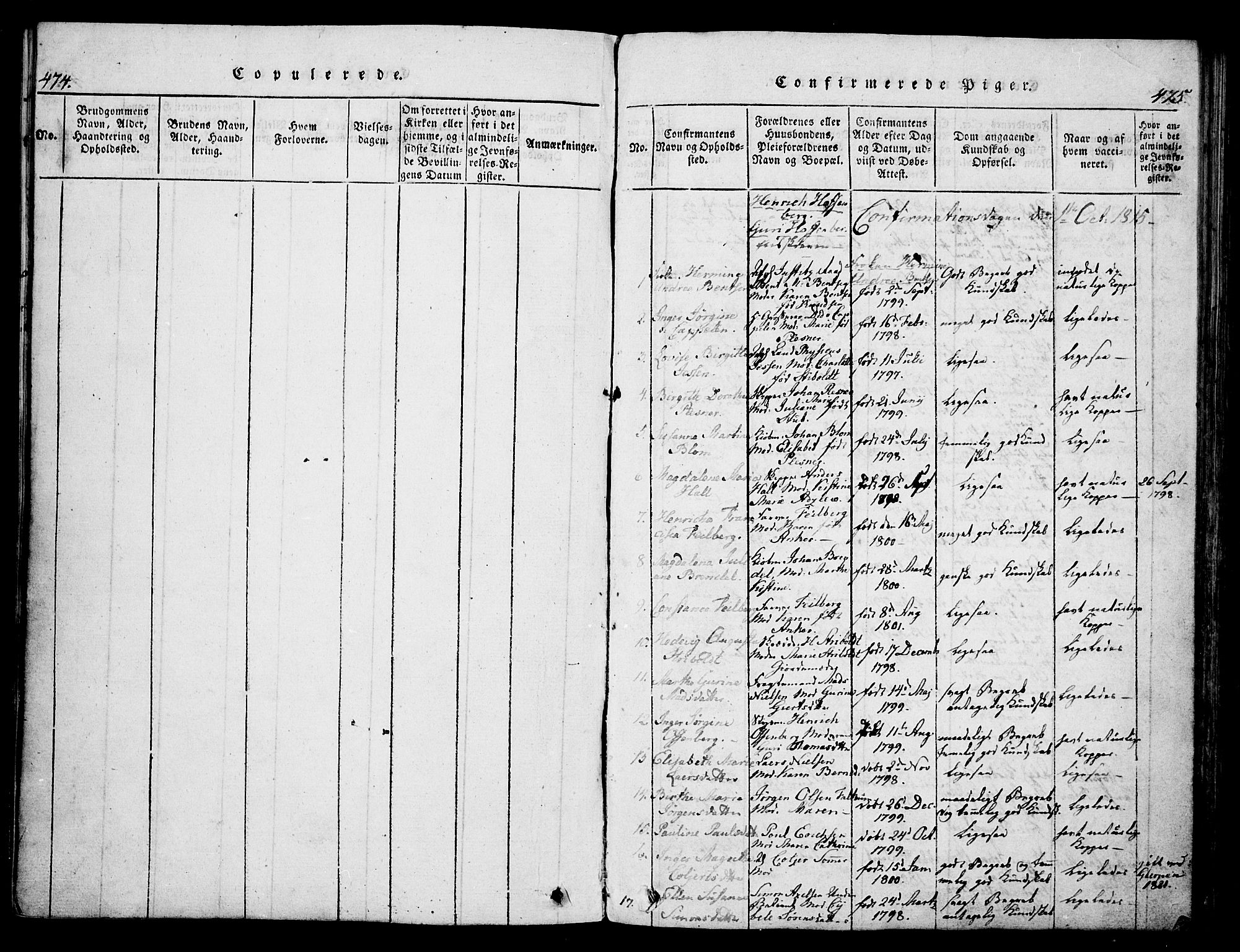 Skien kirkebøker, SAKO/A-302/G/Ga/L0002: Parish register (copy) no. 2, 1814-1842, p. 474-475