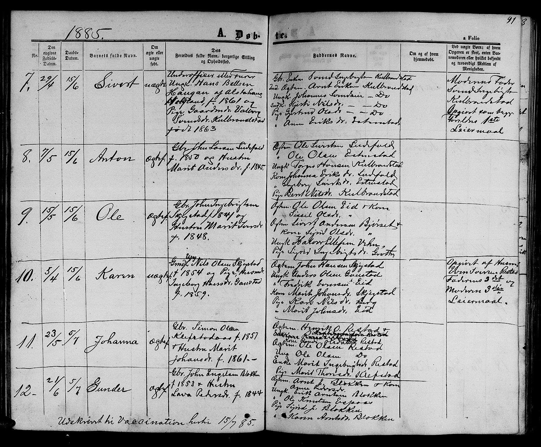 Ministerialprotokoller, klokkerbøker og fødselsregistre - Sør-Trøndelag, SAT/A-1456/694/L1131: Parish register (copy) no. 694C03, 1858-1886, p. 91