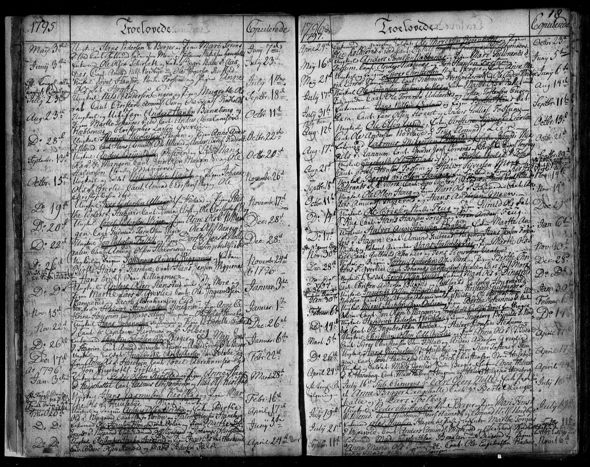 Aurskog prestekontor Kirkebøker, SAO/A-10304a/F/Fa/L0003: Parish register (official) no. I 3, 1767-1807, p. 18