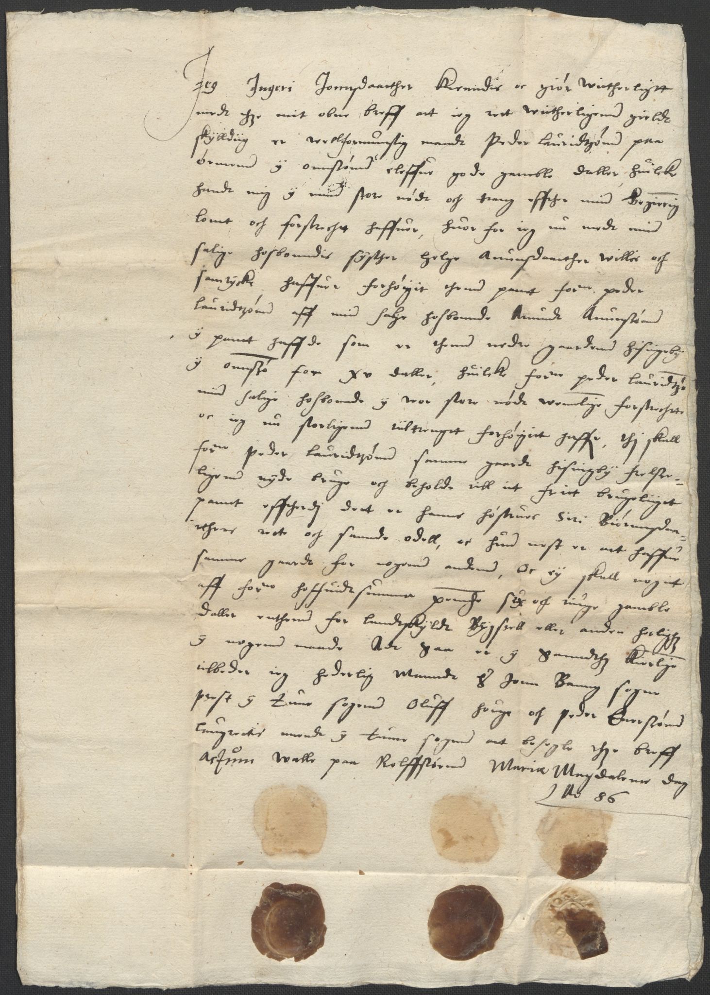 Riksarkivets diplomsamling, AV/RA-EA-5965/F02/L0088: Dokumenter, 1586-1587, p. 4