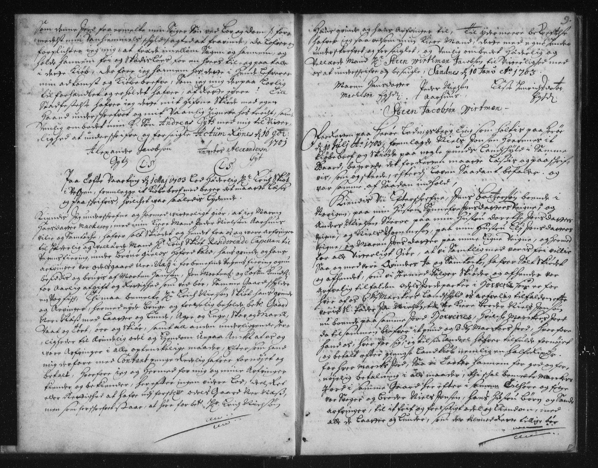 Helgeland sorenskriveri, AV/SAT-A-0004/2/2C/L0001: Mortgage book no. 1a, 1700-1729, p. 9