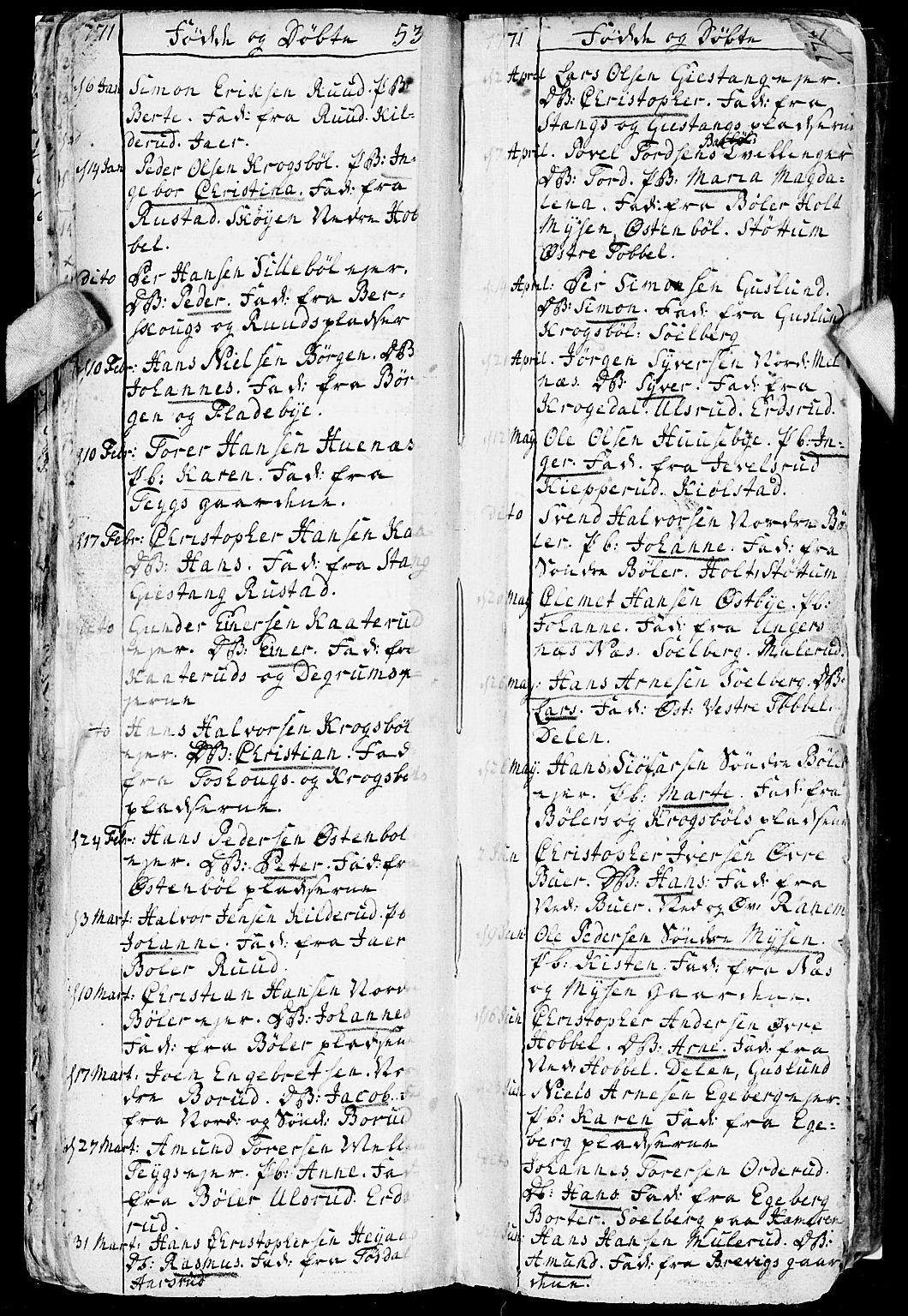 Enebakk prestekontor Kirkebøker, SAO/A-10171c/F/Fa/L0002: Parish register (official) no. I 2, 1755-1806, p. 53-54