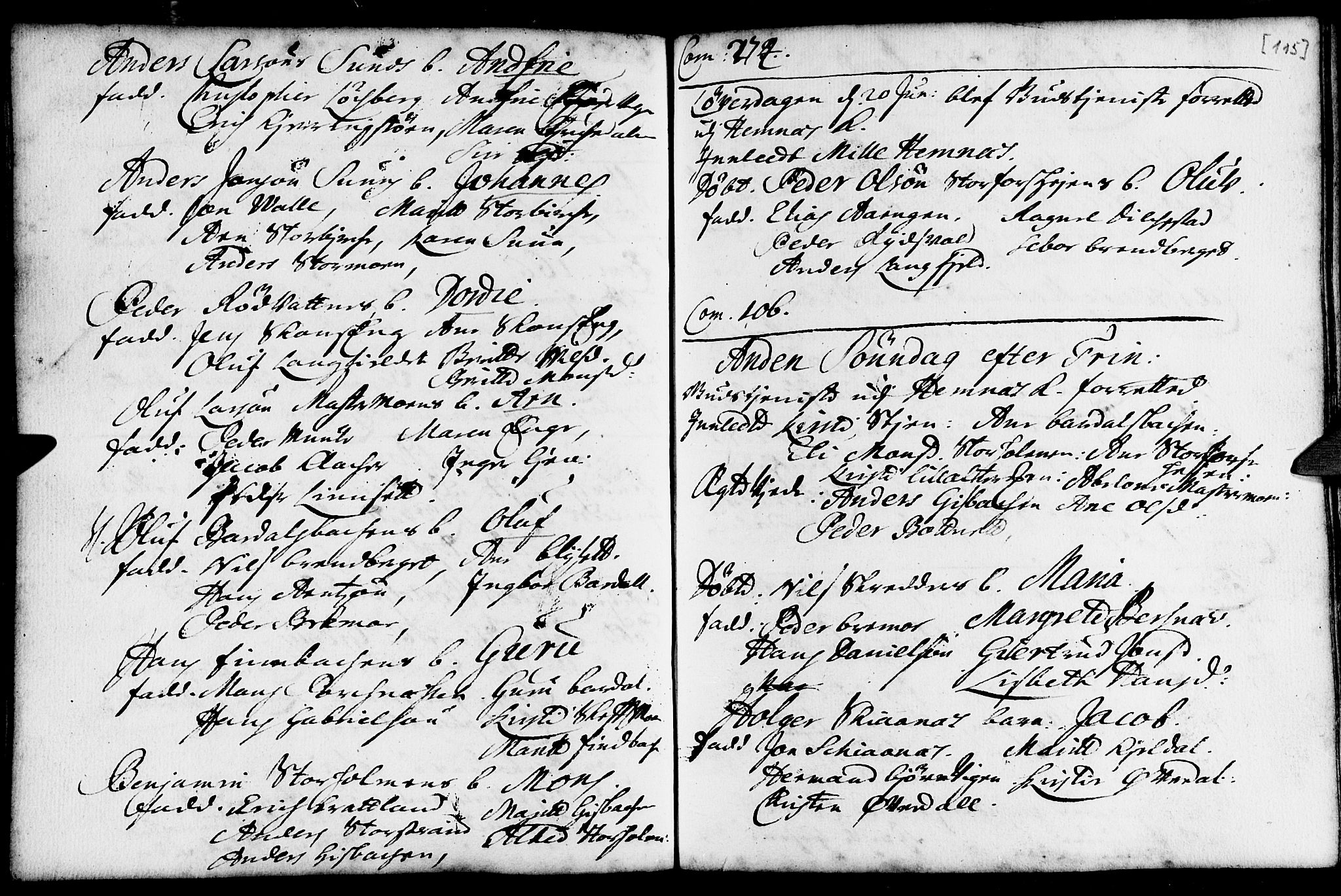 Ministerialprotokoller, klokkerbøker og fødselsregistre - Nordland, SAT/A-1459/825/L0345: Parish register (official) no. 825A01, 1704-1728, p. 115