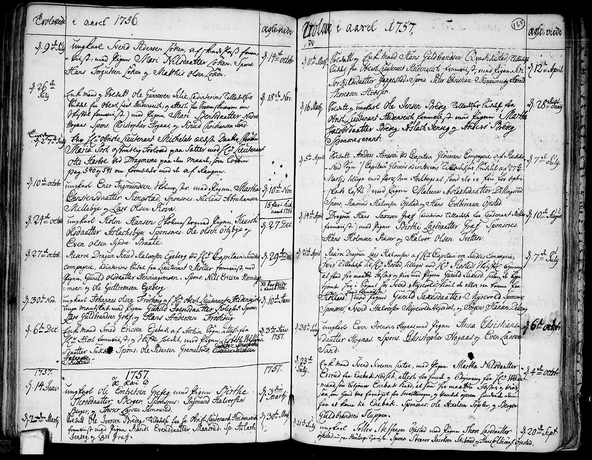 Trøgstad prestekontor Kirkebøker, AV/SAO-A-10925/F/Fa/L0004: Parish register (official) no. I 4, 1750-1784, p. 164