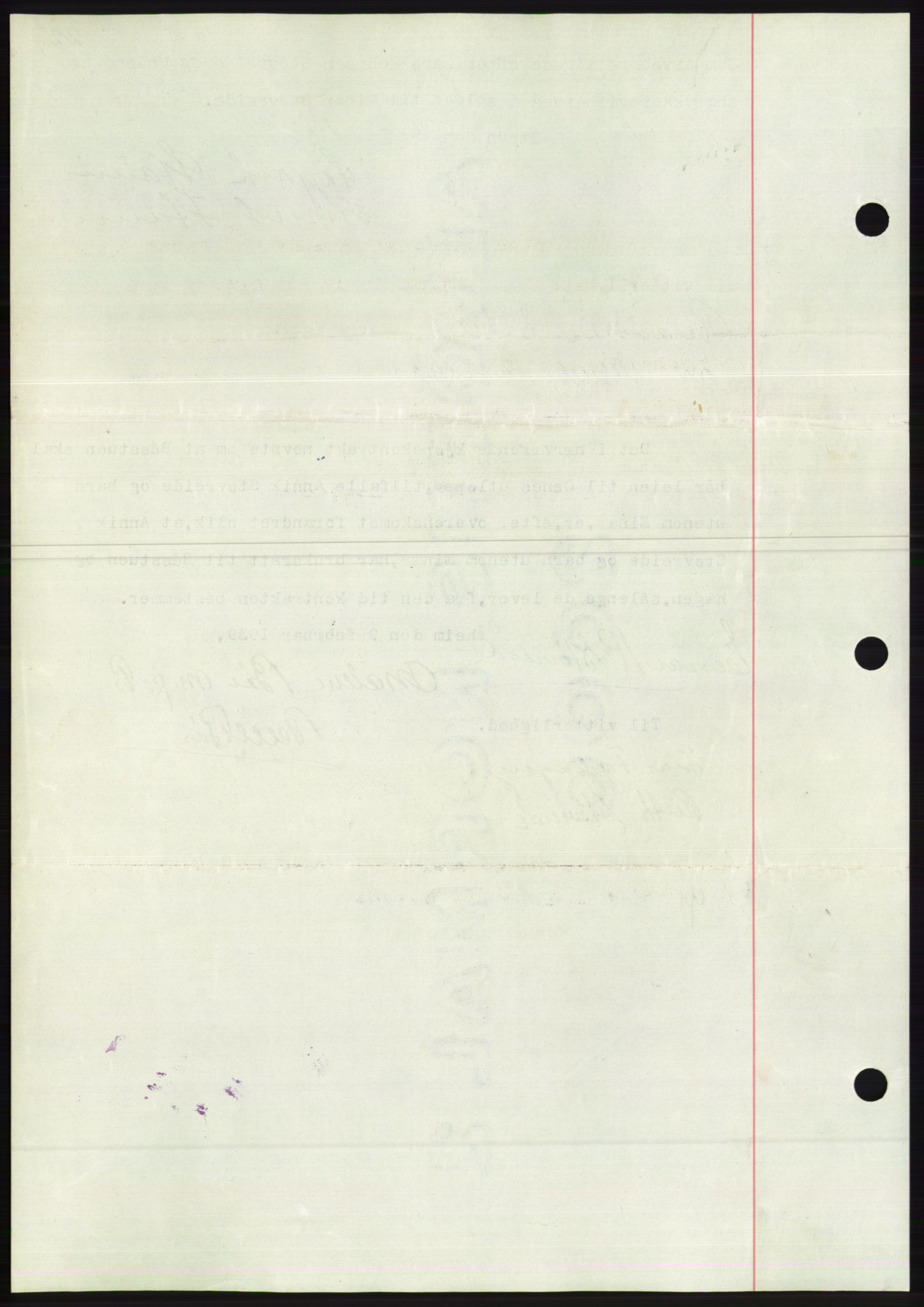 Søre Sunnmøre sorenskriveri, AV/SAT-A-4122/1/2/2C/L0067: Mortgage book no. 61, 1938-1939, Diary no: : 177/1939