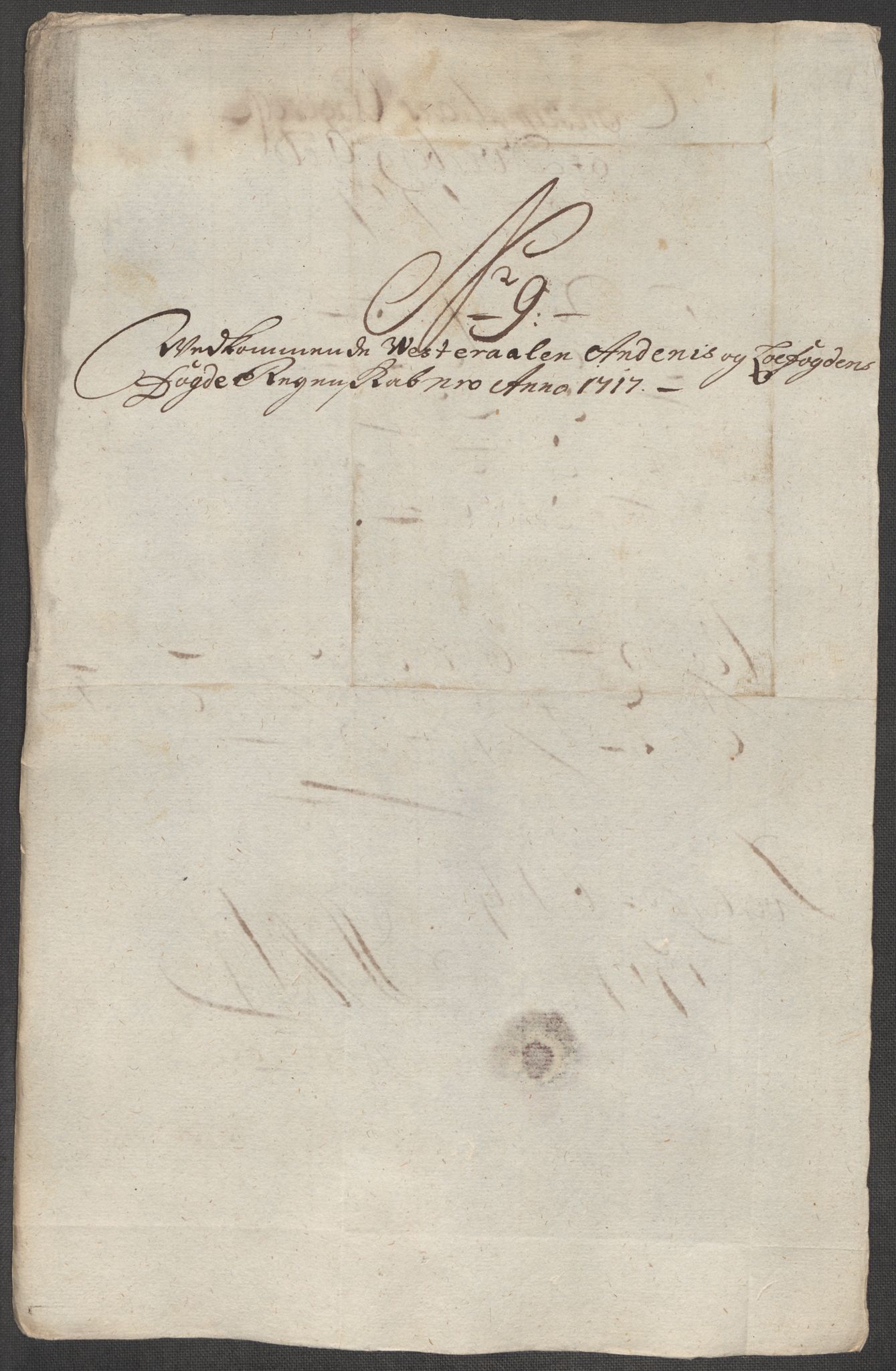 Rentekammeret inntil 1814, Reviderte regnskaper, Fogderegnskap, AV/RA-EA-4092/R67/L4683: Fogderegnskap Vesterålen, Andenes og Lofoten, 1717, p. 94