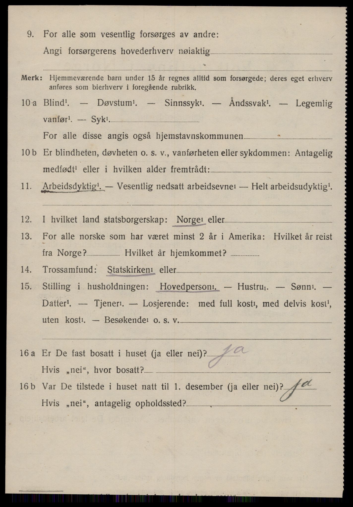 SAT, 1920 census for Edøy, 1920, p. 1609