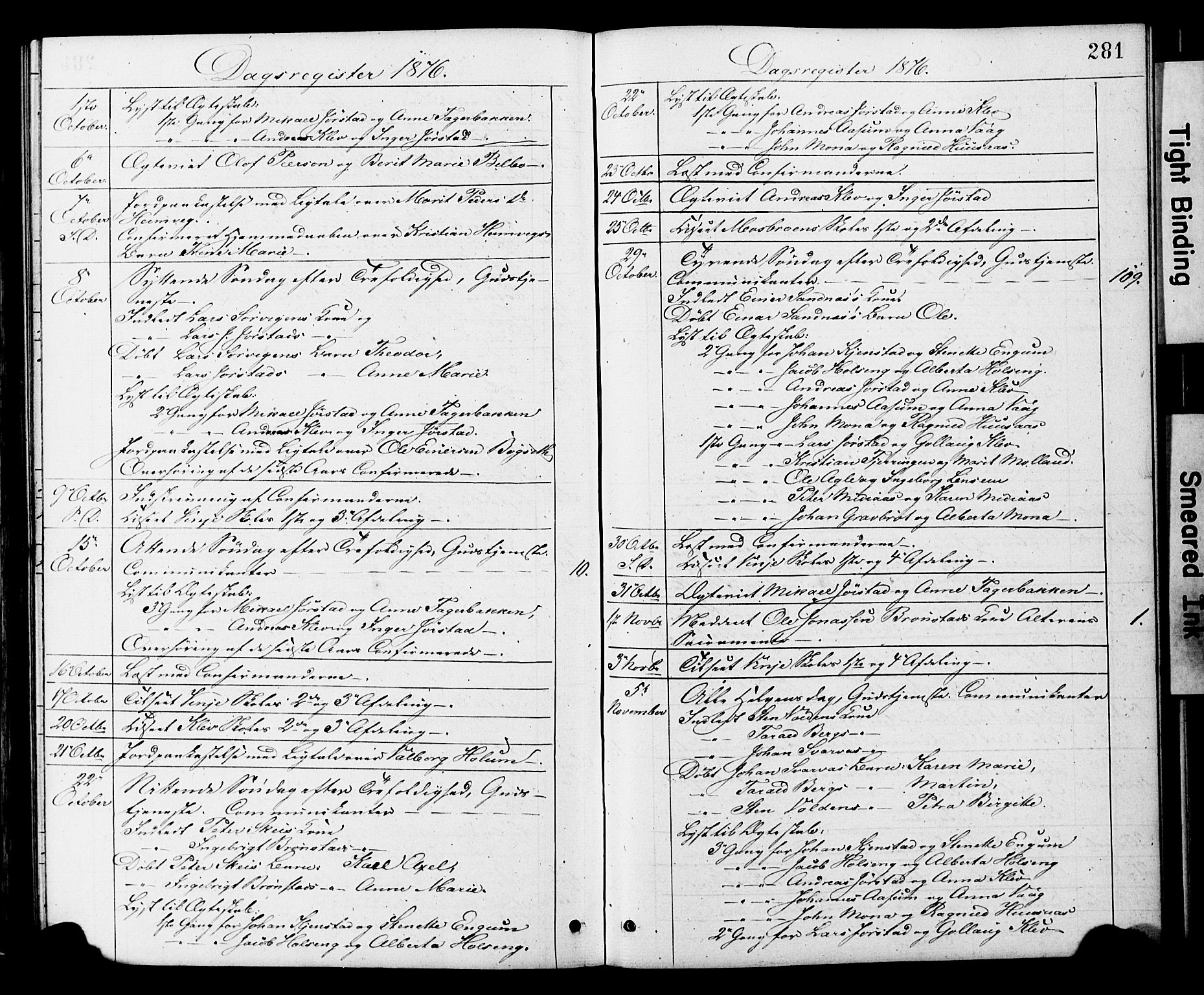 Ministerialprotokoller, klokkerbøker og fødselsregistre - Nord-Trøndelag, AV/SAT-A-1458/749/L0473: Parish register (official) no. 749A07, 1873-1887, p. 281