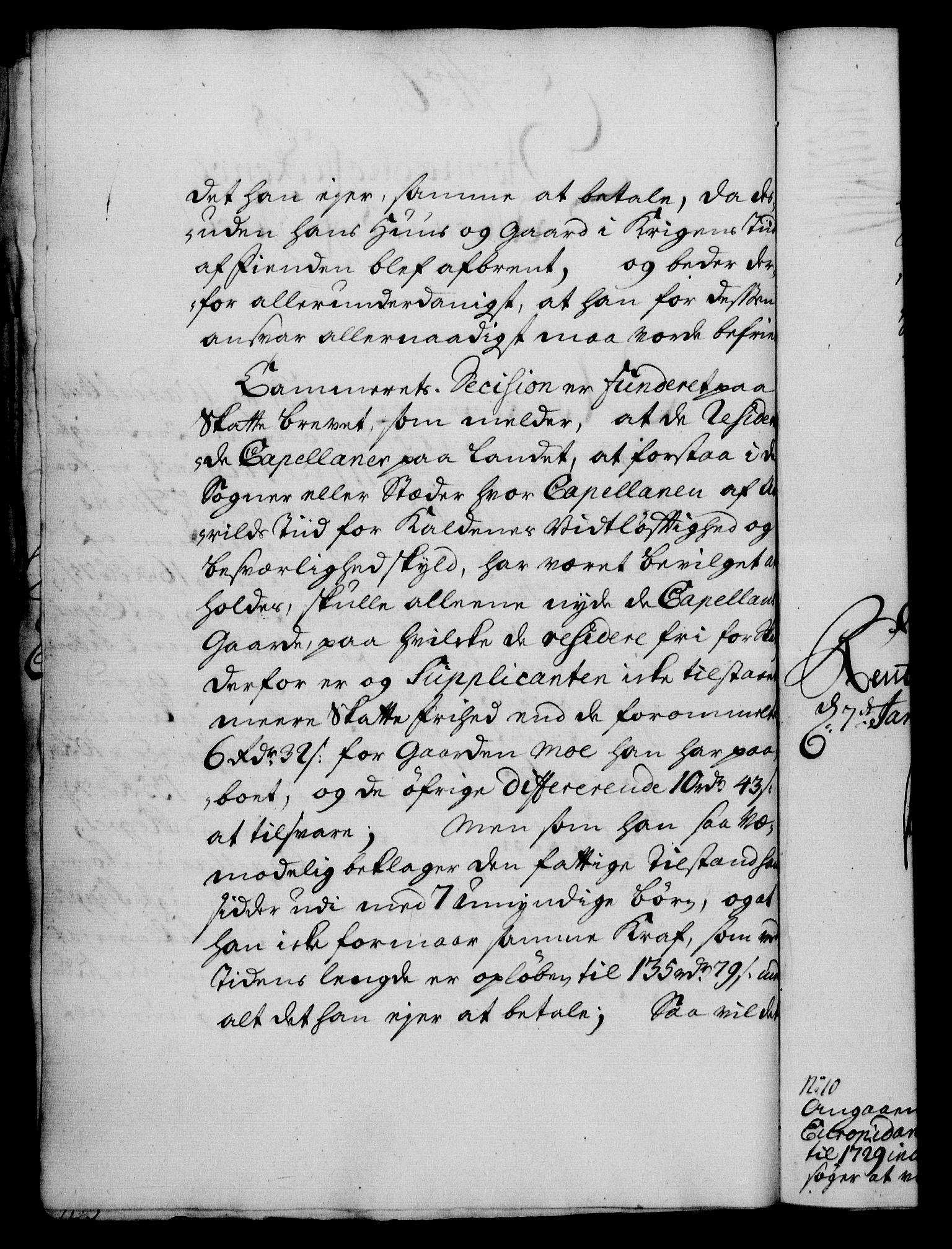 Rentekammeret, Kammerkanselliet, RA/EA-3111/G/Gf/Gfa/L0017: Norsk relasjons- og resolusjonsprotokoll (merket RK 52.17), 1734, p. 47