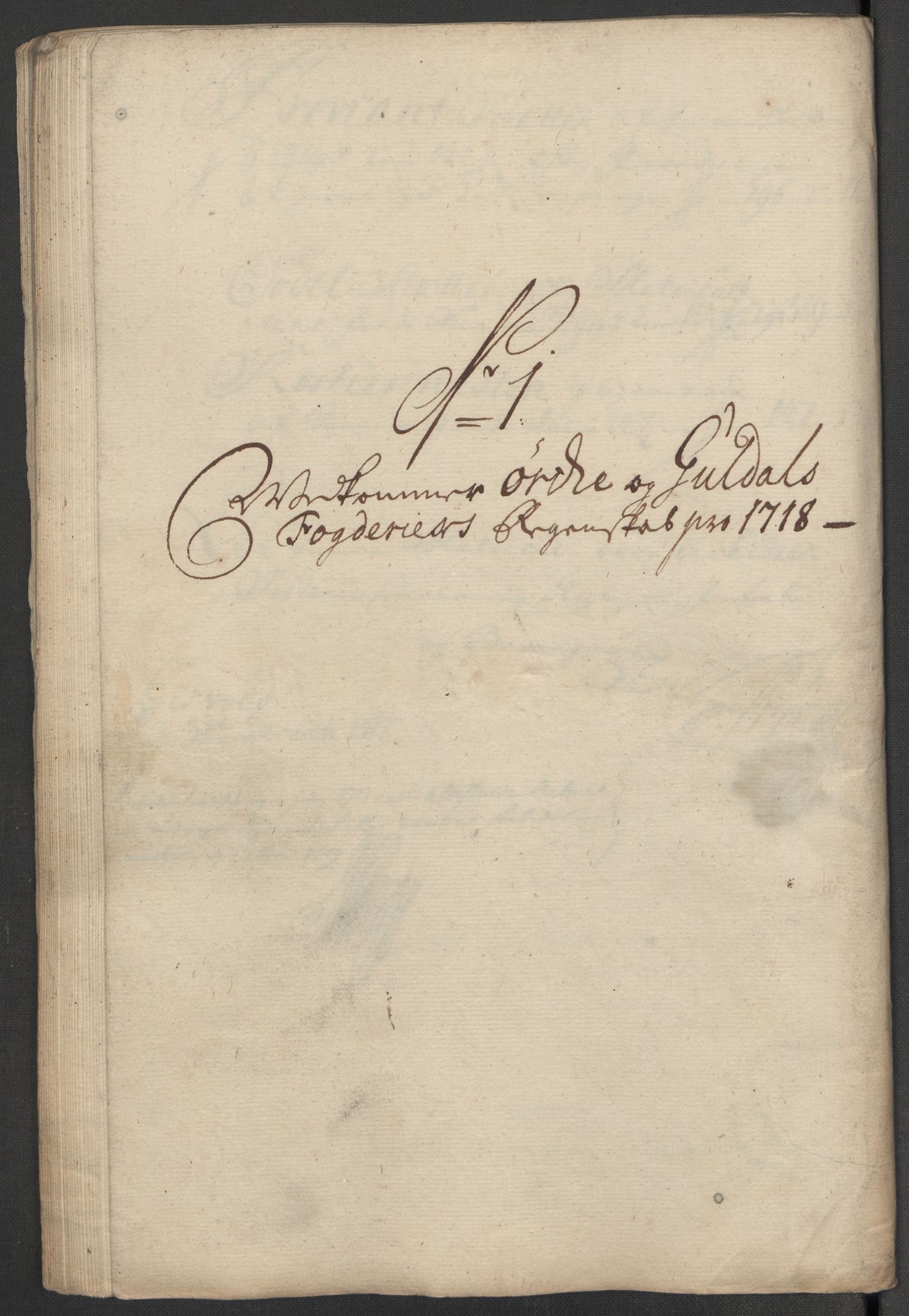 Rentekammeret inntil 1814, Reviderte regnskaper, Fogderegnskap, AV/RA-EA-4092/R60/L3971: Fogderegnskap Orkdal og Gauldal, 1718, p. 74