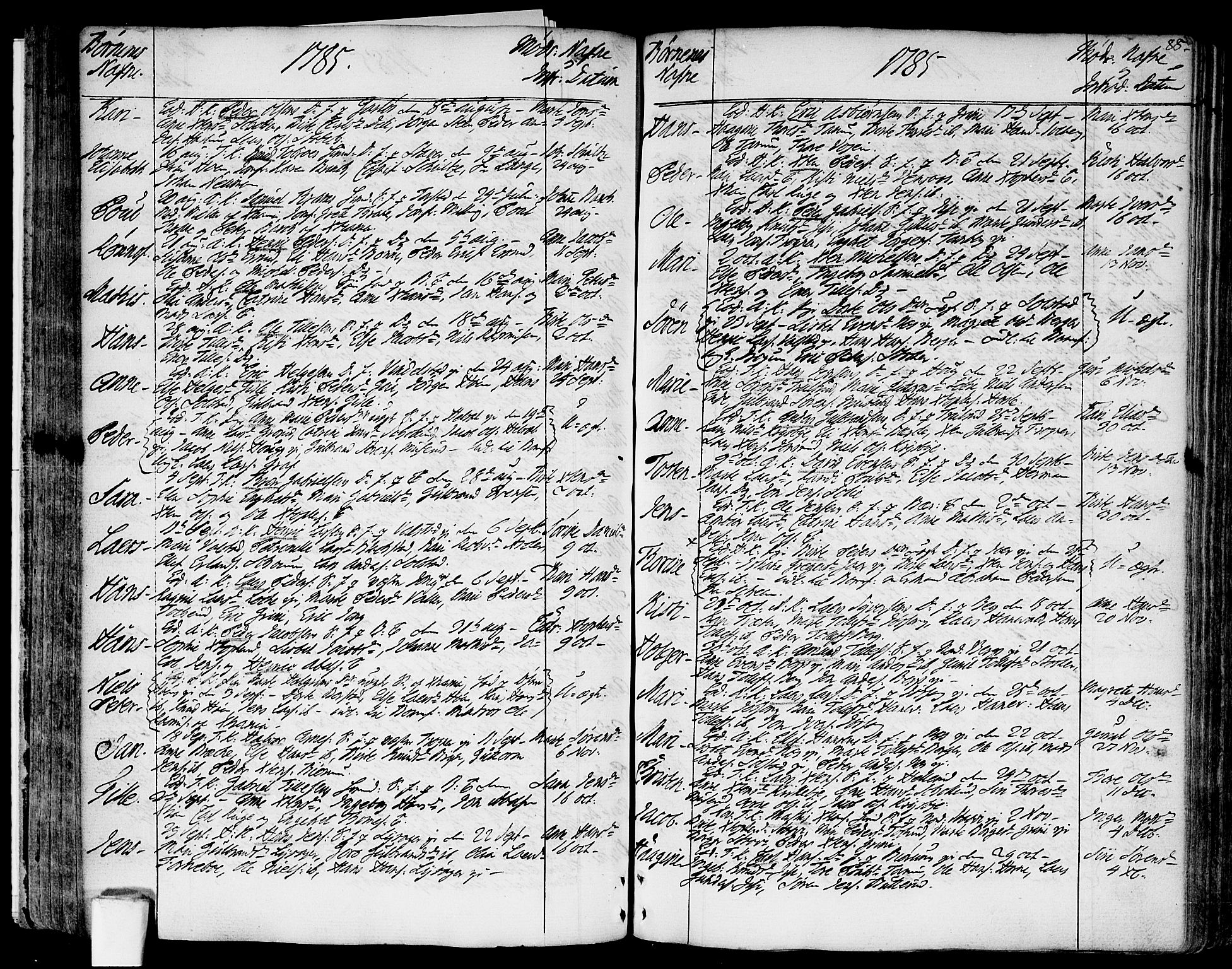 Asker prestekontor Kirkebøker, SAO/A-10256a/F/Fa/L0003: Parish register (official) no. I 3, 1767-1807, p. 88
