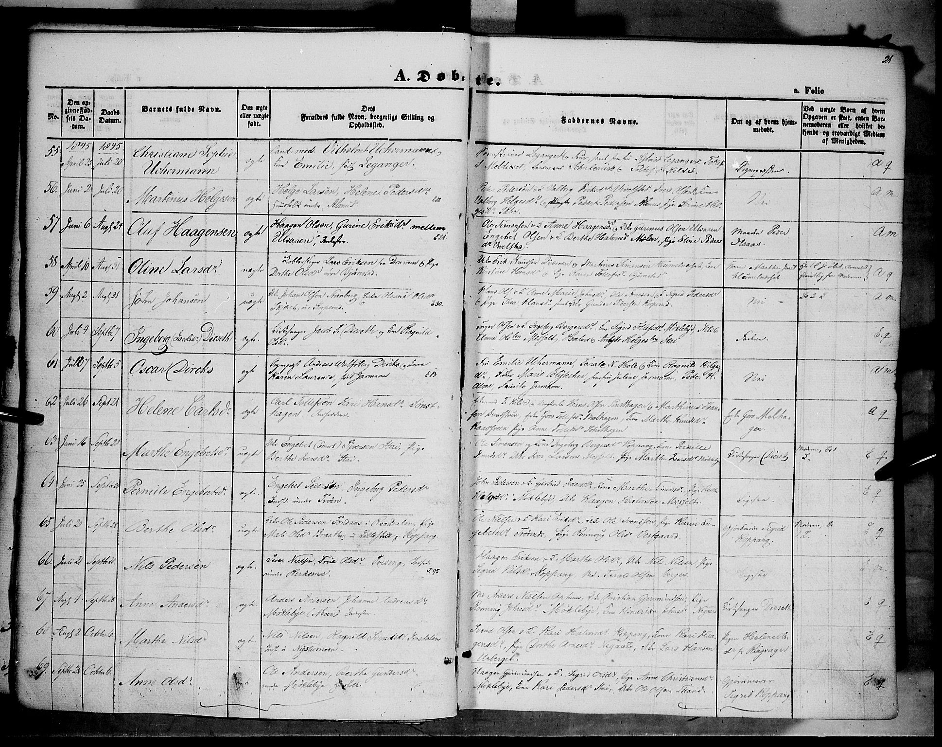 Åmot prestekontor, Hedmark, AV/SAH-PREST-056/H/Ha/Haa/L0006: Parish register (official) no. 6, 1842-1861, p. 21